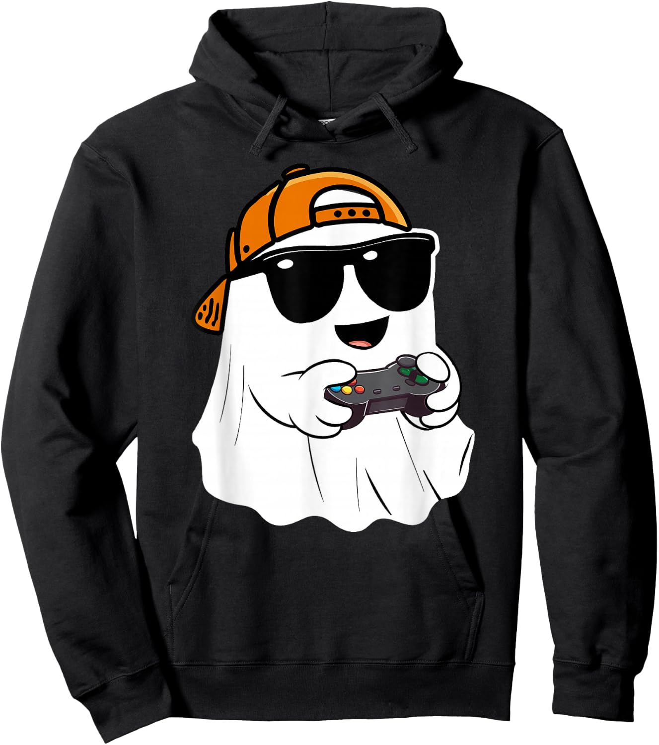 Halloween boys kids ghost gamer scary Costume gaming men Hoodie - Hoodie | Black