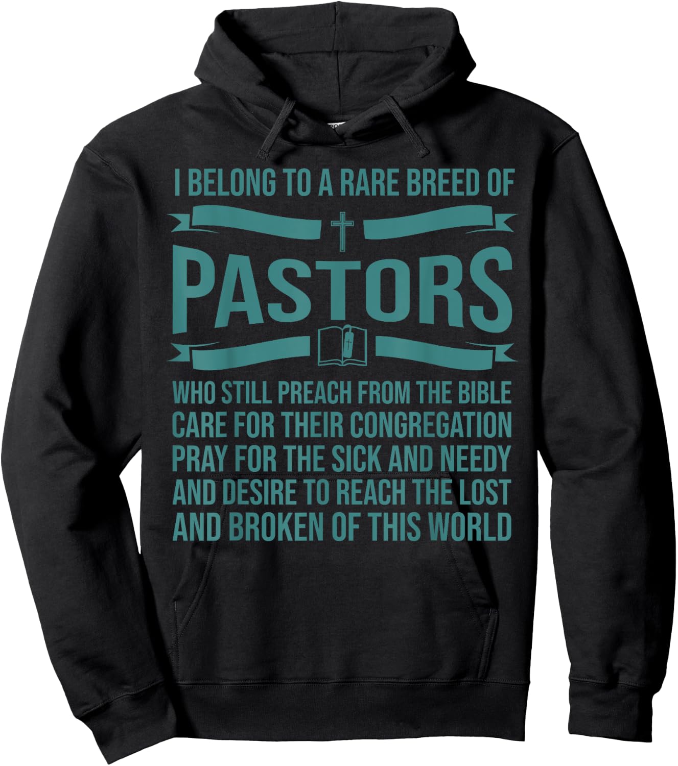 Funny Pastor Appreciation Gift Christian Preacher Men Women Hoodie - Hoodie | Black