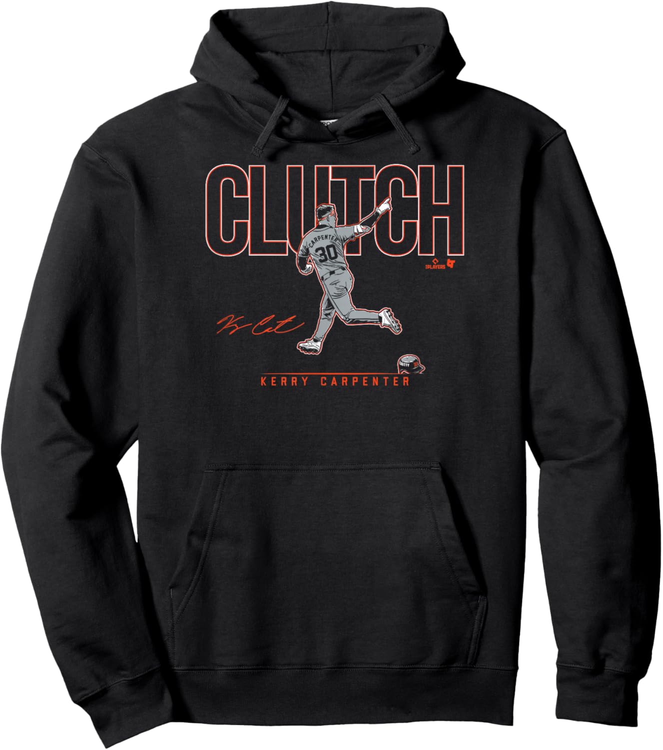 Kerry Carpenter - Clutch - Detroit Baseball Hoodie - Hoodie | Black