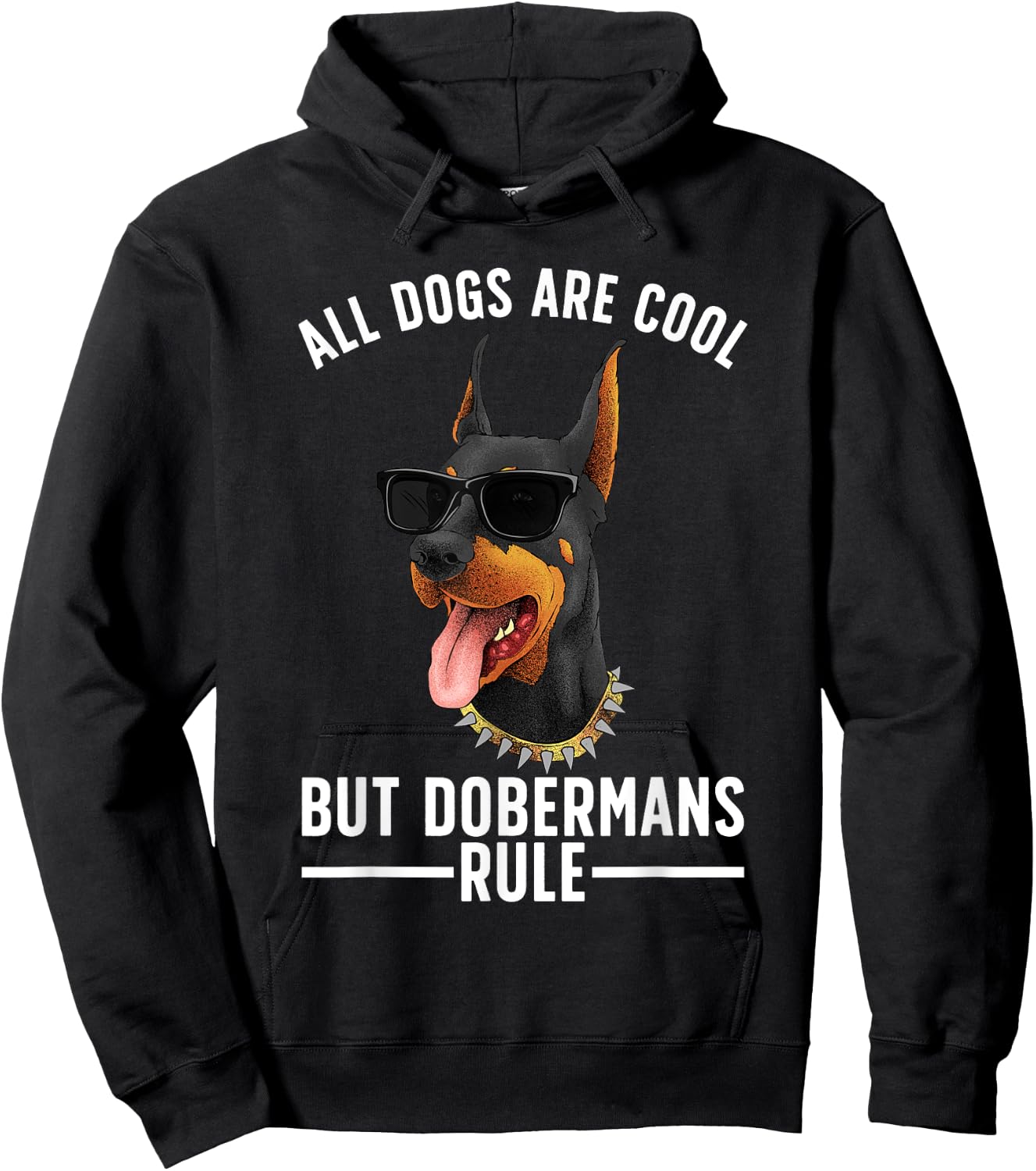 Cool Doberman Women Dobie Pinscher Puppy Dog Lovers Hoodie - Hoodie | Black