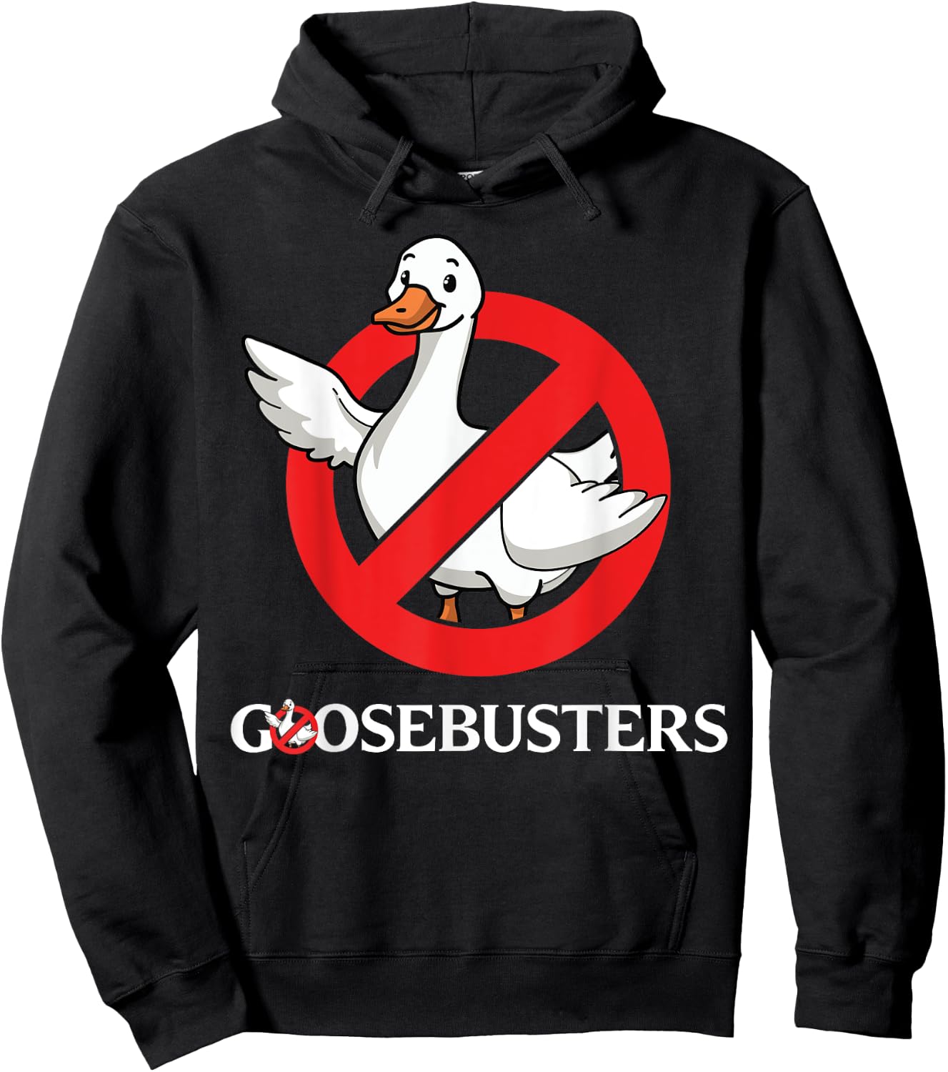 Funny Goose lover Goosebusters movie fan silly halloween gag Hoodie - Hoodie | Black