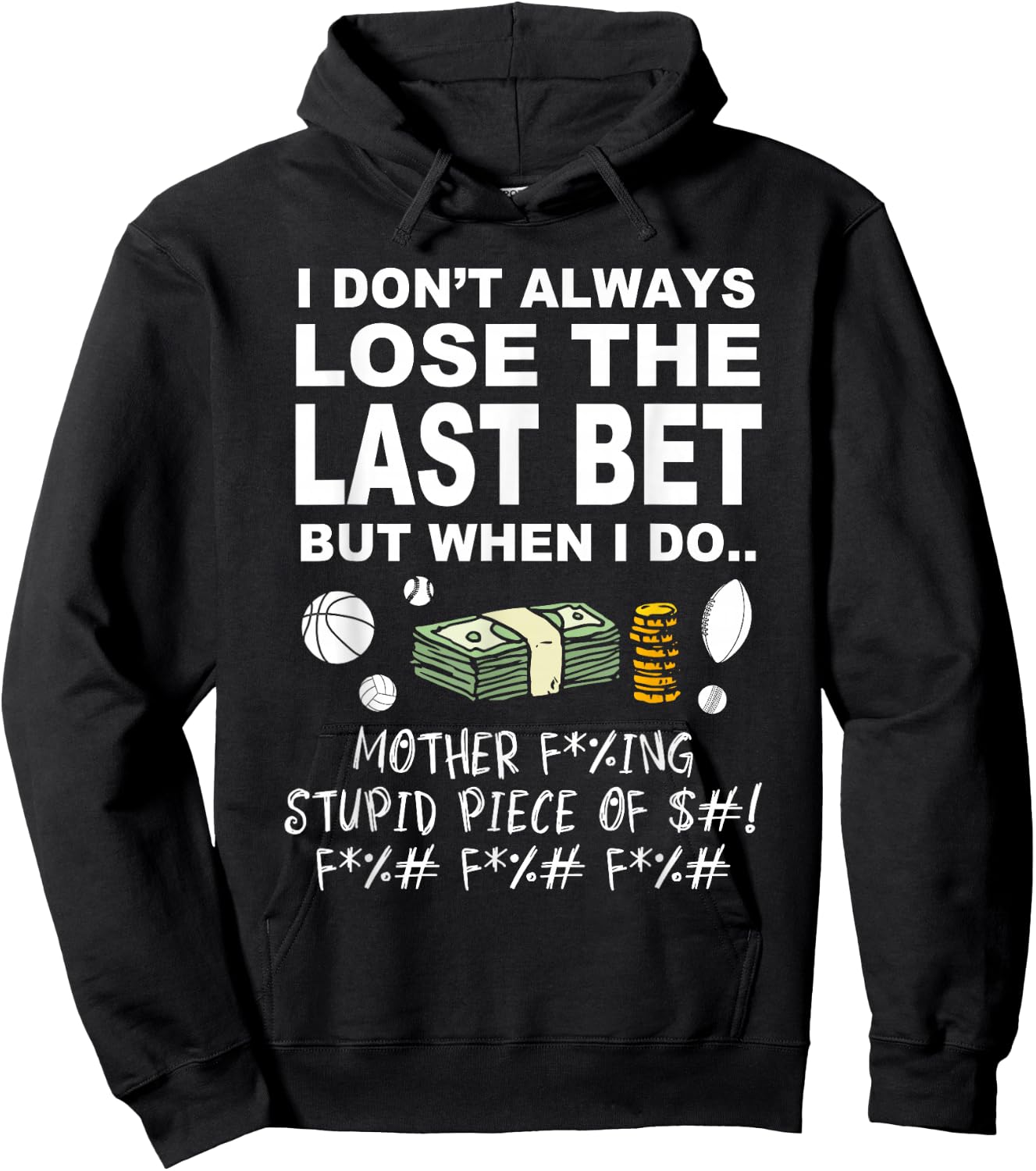 Parlay Funny sports betting Sports bettor Hoodie - Hoodie | Black