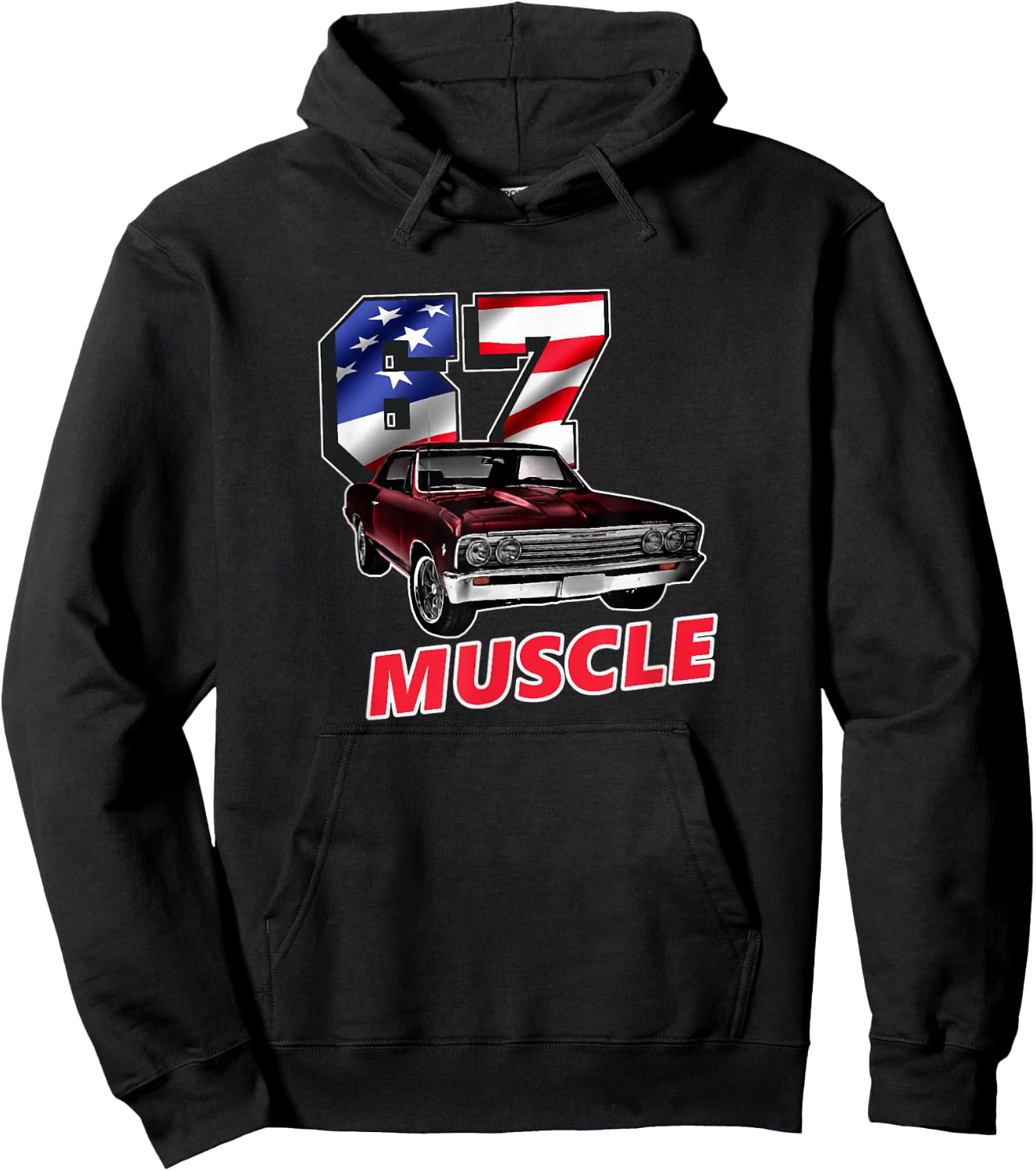 1967 67 Chevelle SS Trending Chevys Muscle Car Hoodie - Hoodie | Black