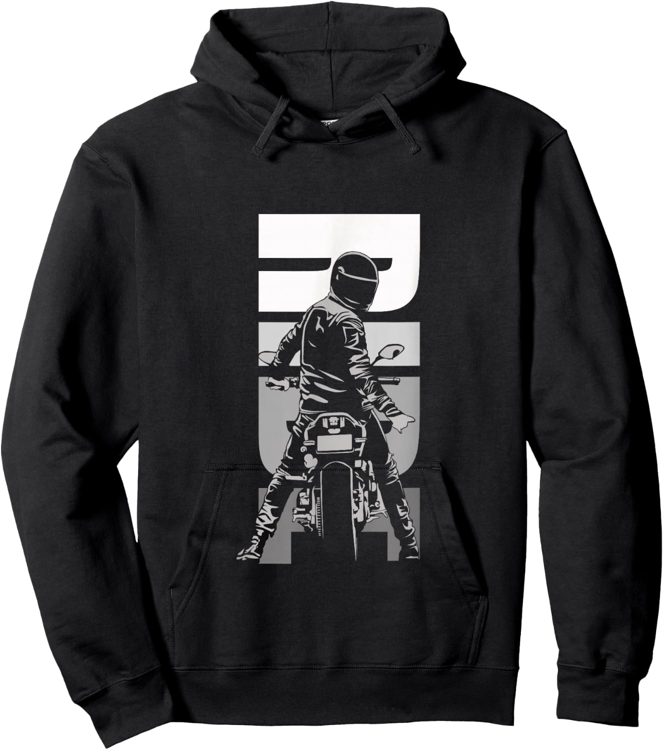 Motorcycle Apparel - Biker Motorcycle Hoodie - Hoodie | Black