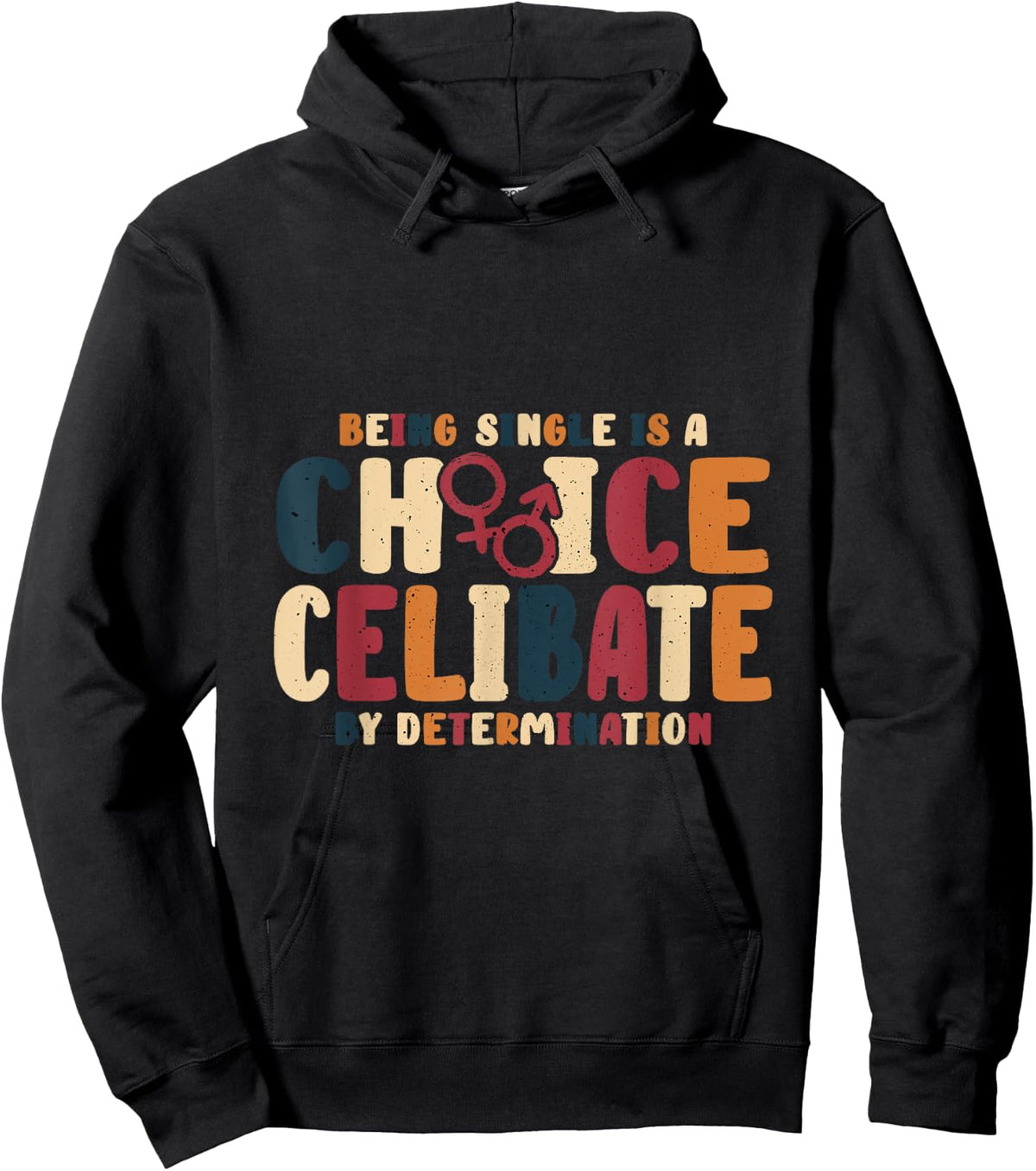 Celibate By Determination Cool Celibacy Rocks Women Hoodie - Hoodie | Black