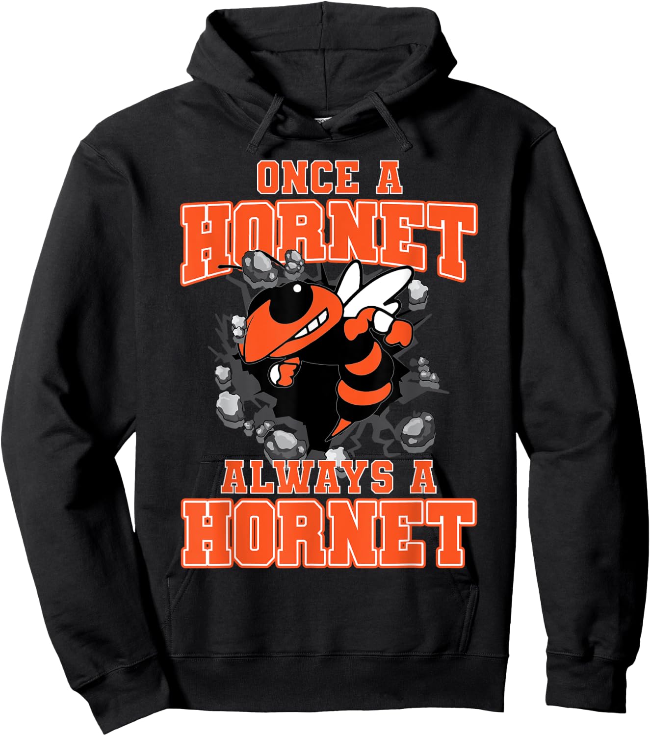 Once A Hornet Always A Hornet Back To School Spirit O Hoodie - Hoodie | Black