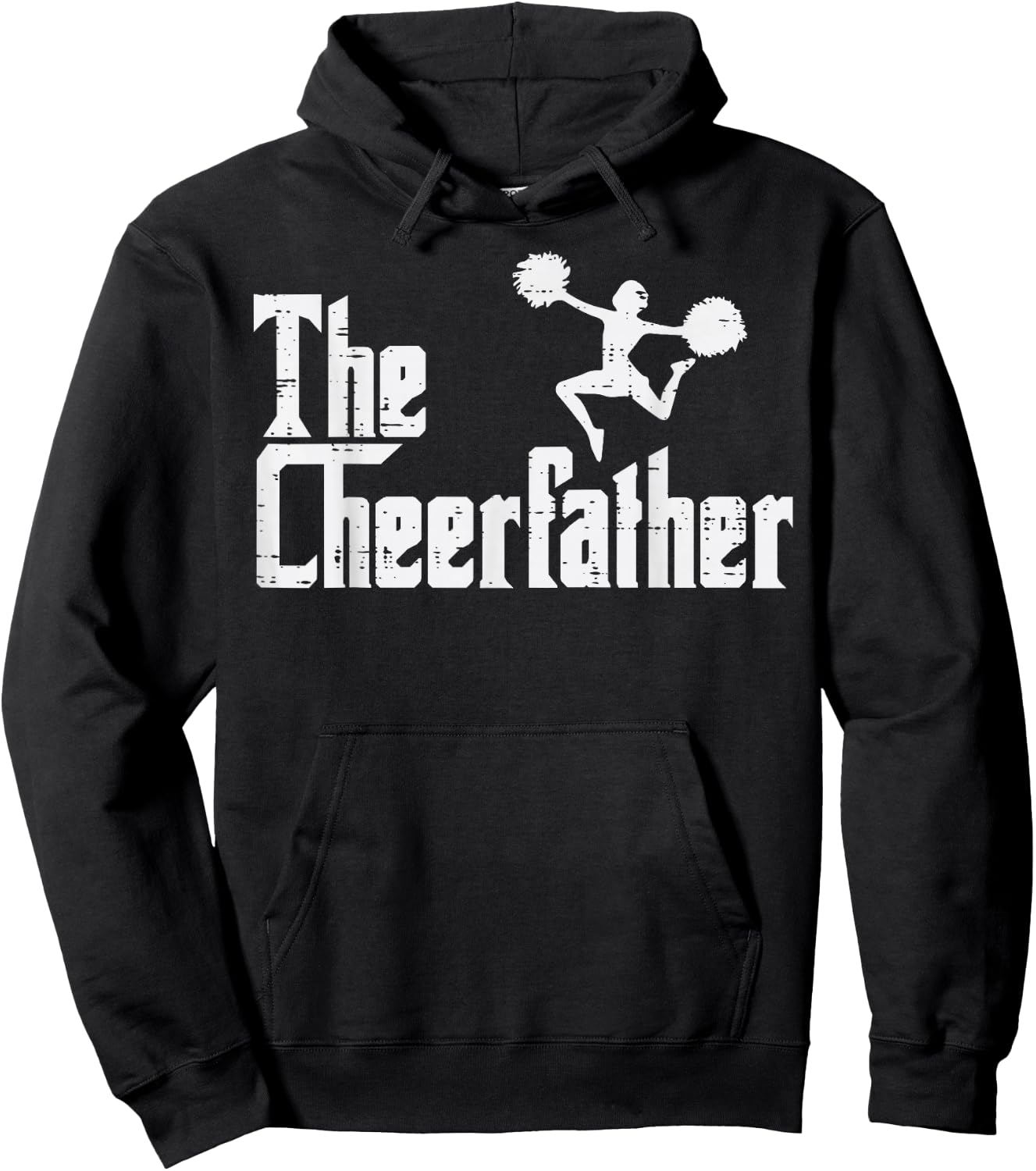 The Cheer Father Funny Cheerleader Dad Fathers Day Papa Men Hoodie - Hoodie | Black