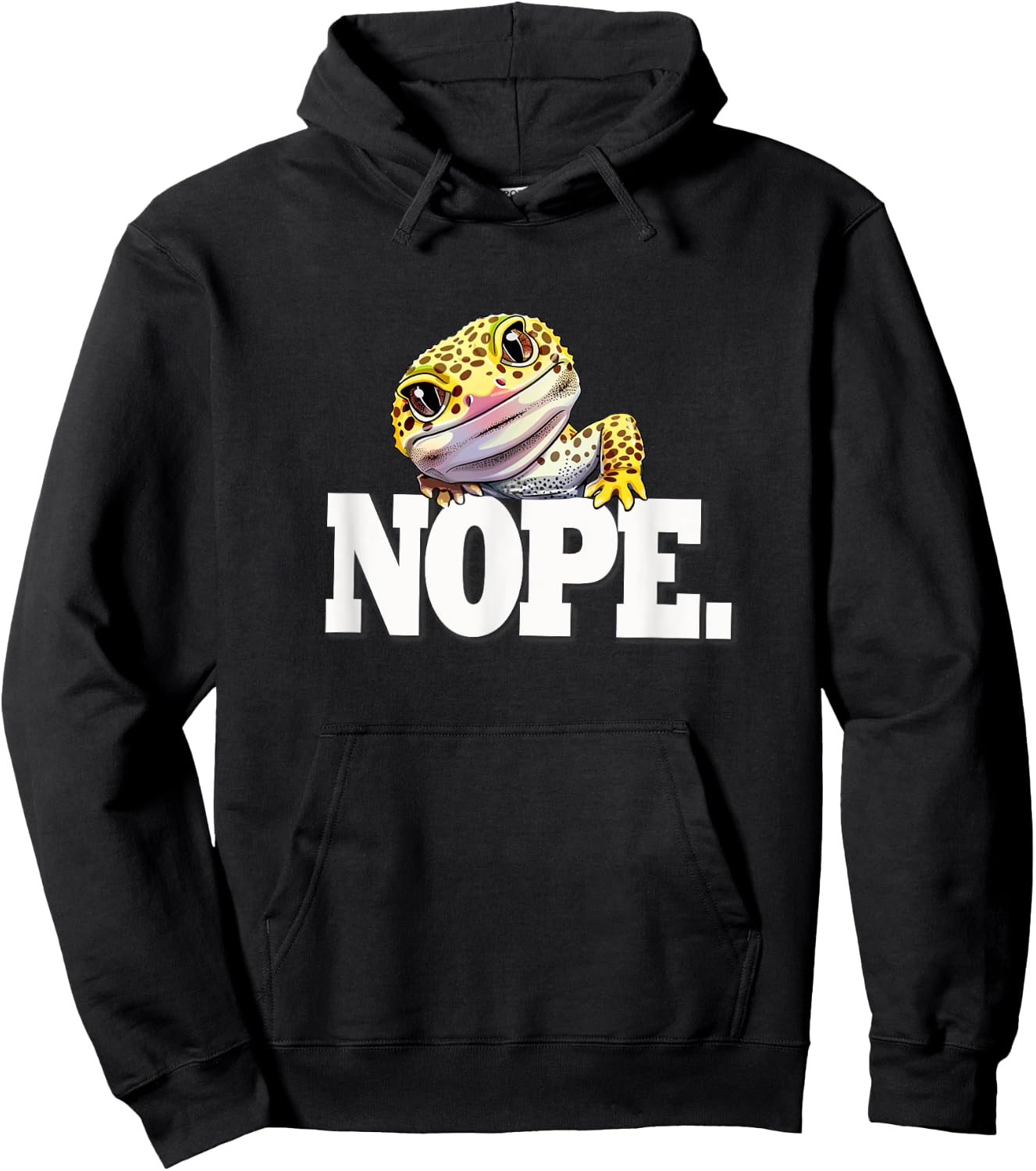 Reptile NOPE Leopard Gecko Lover Hoodie - Hoodie | Black