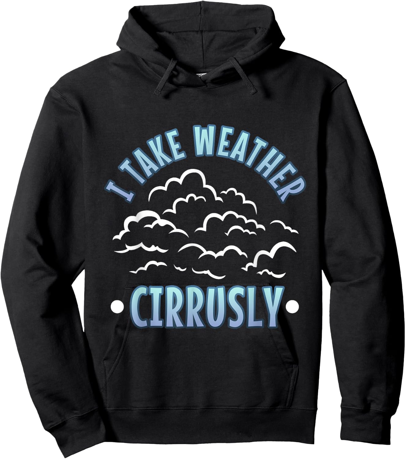 I Take Weather Cirrusly Hoodie - Hoodie | Black