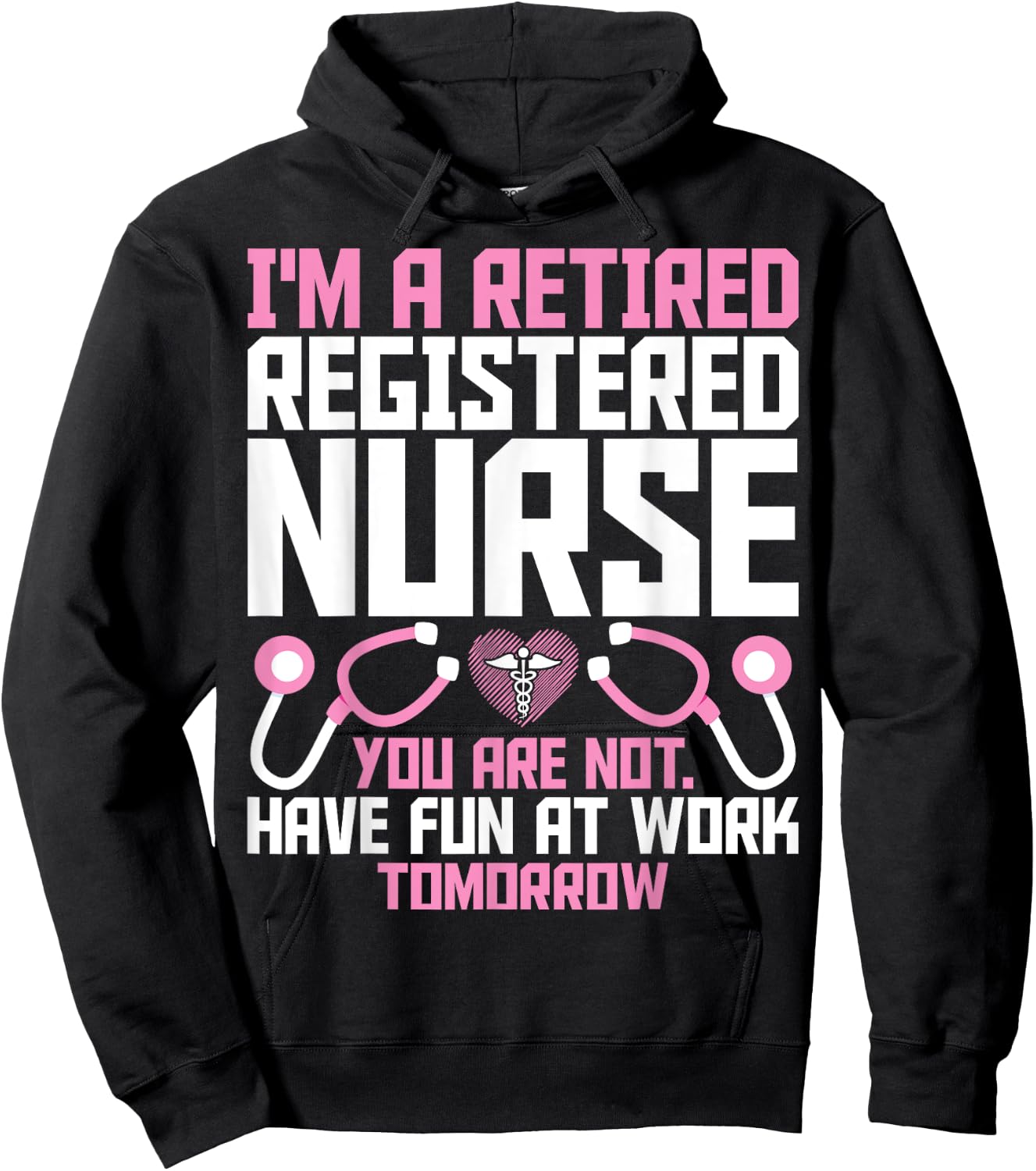 Retired RN Retirement Gifts - I'm a Retired Registered Nurse Hoodie - Hoodie | Black