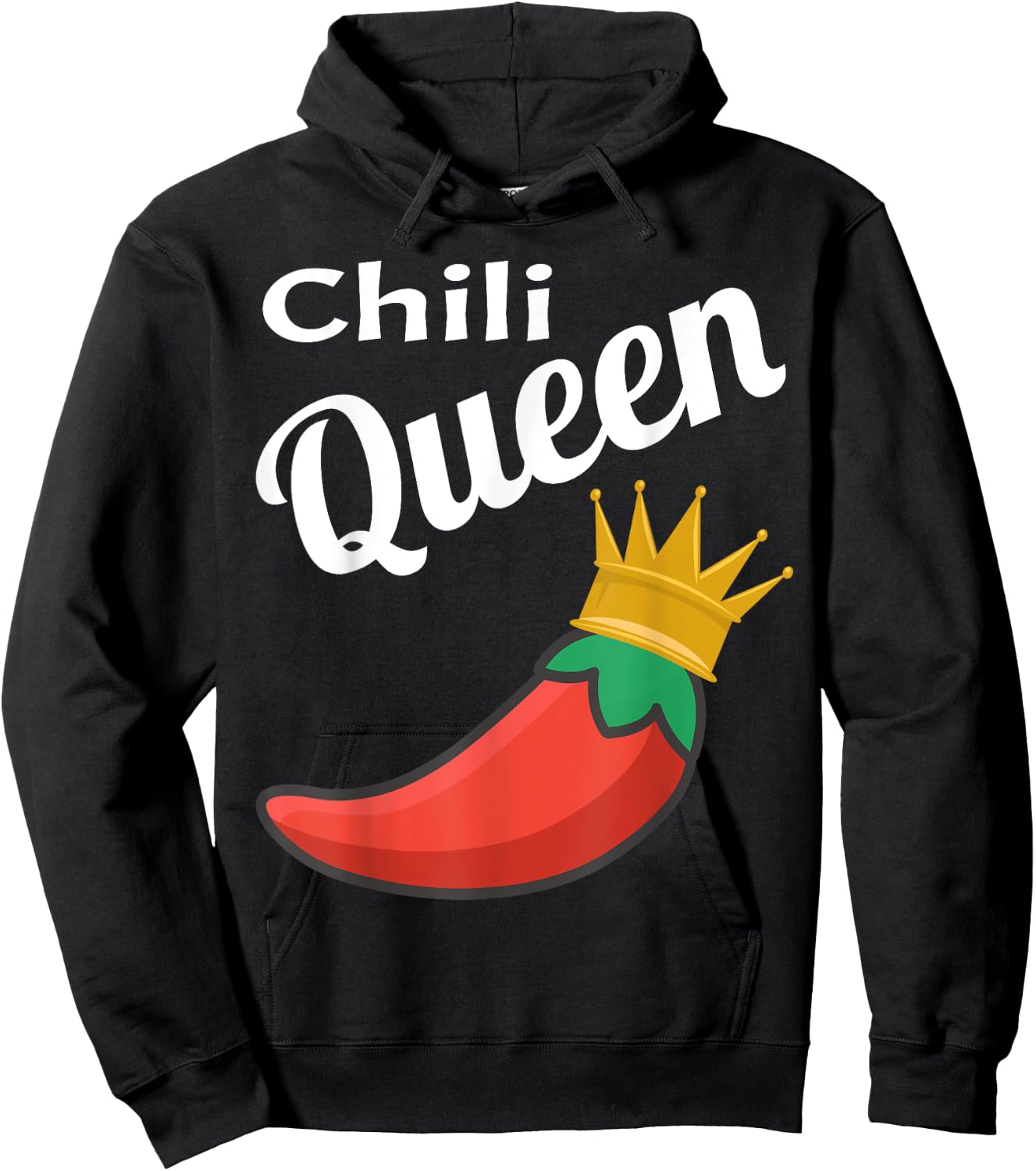 Chili Queen Funny Chili Cook Off Winner Foodie Funny Saying Hoodie - Hoodie | Black