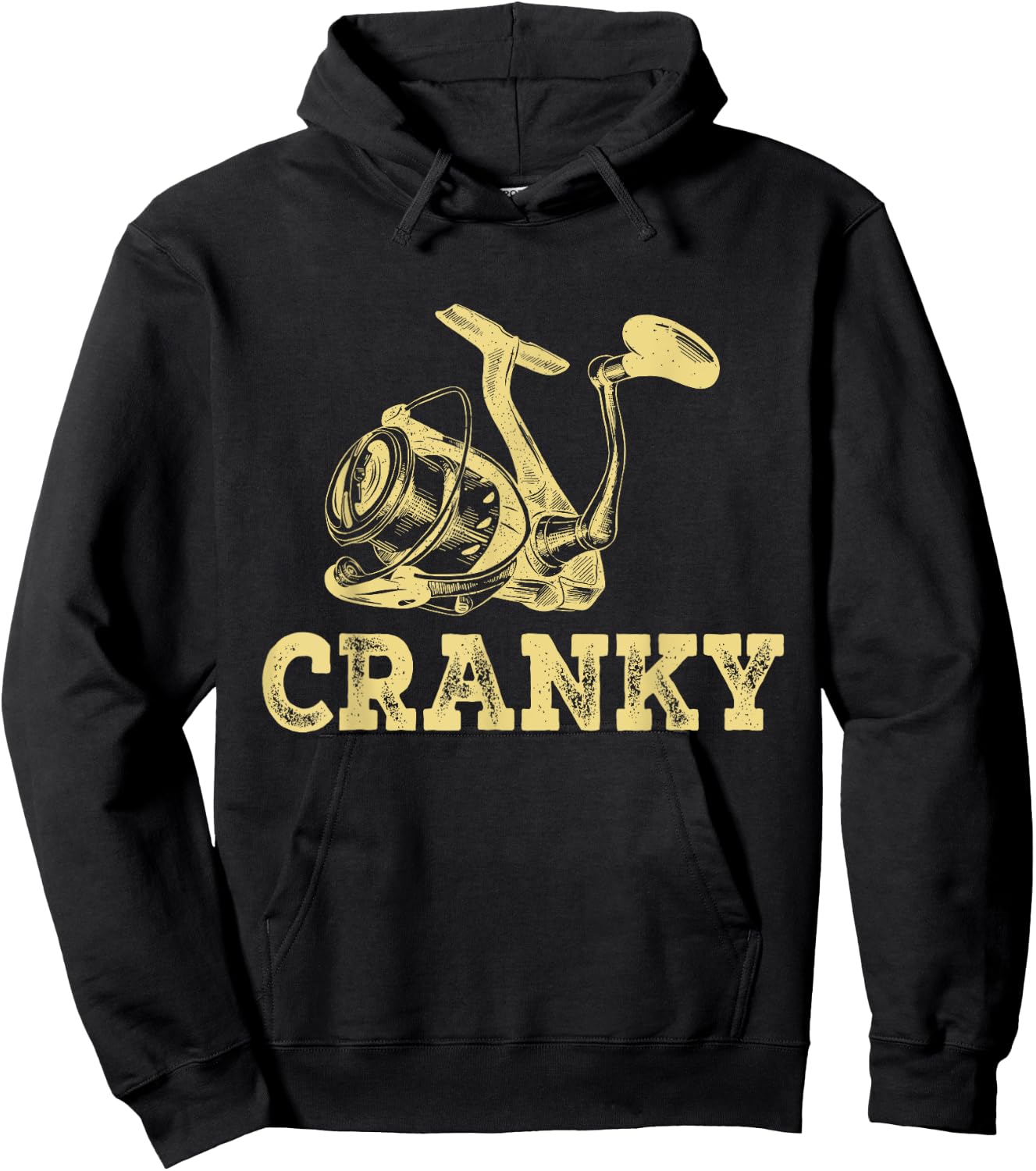 Funny Cranky Fishing Lovers Gifts Idea Boys Women Hoodie - Hoodie | Black