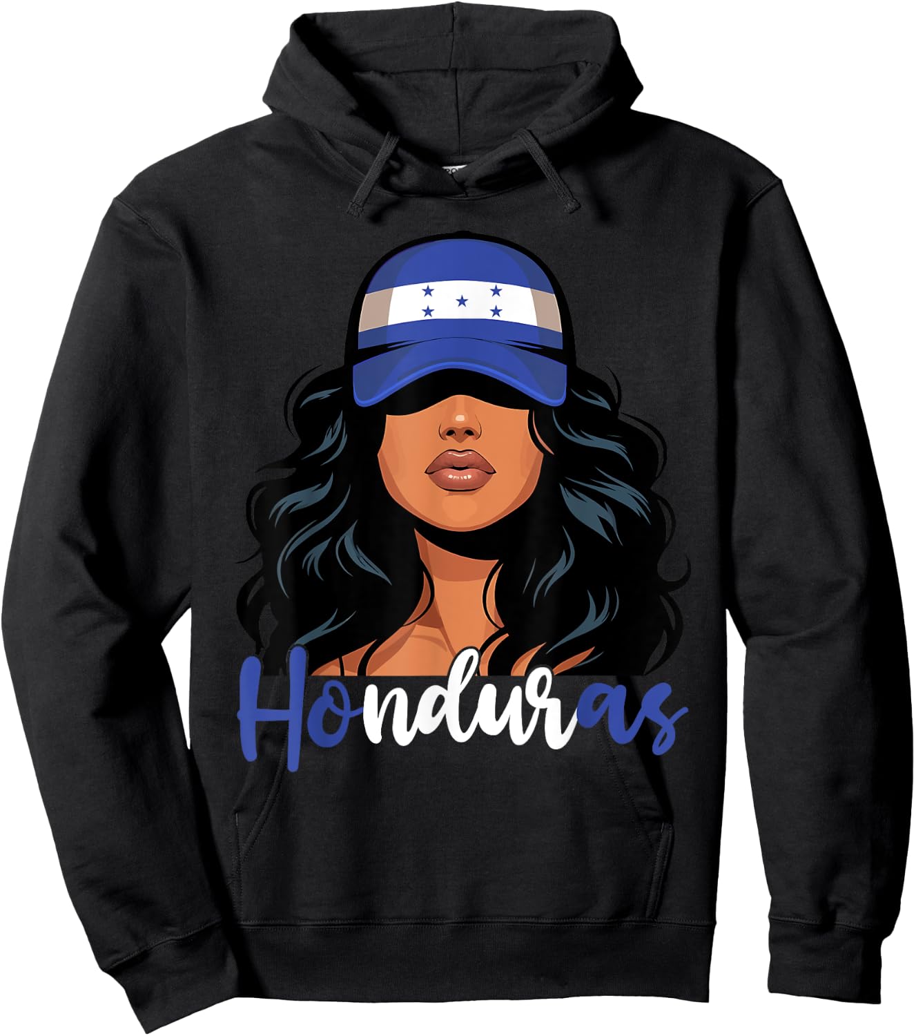 Honduran Girl Honduras Flag Proud Hondureña Women Hoodie - Hoodie | Black