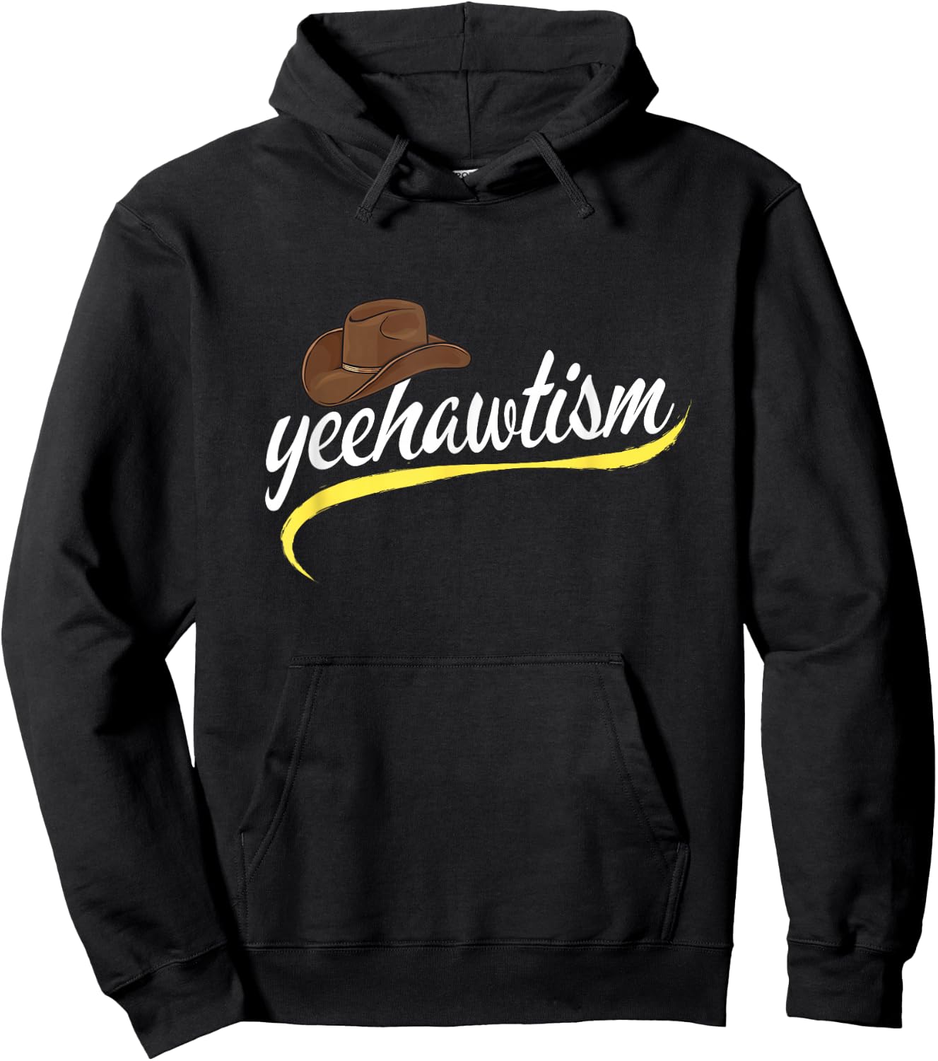 Yeehawtism Cowboy Yeehaw Autism Spectrum Autistic Western Hoodie - Hoodie | Black