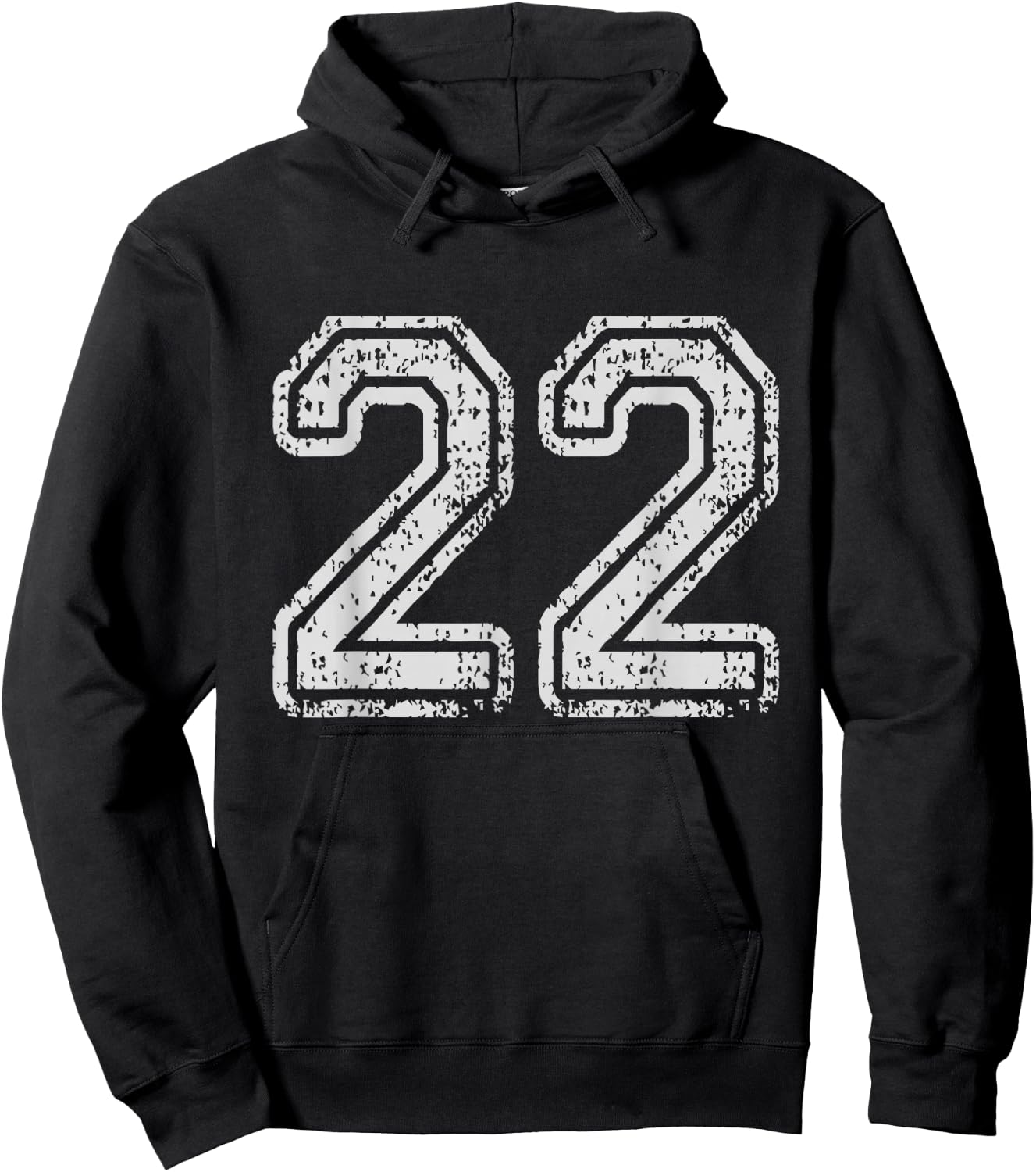 Team Jersey Uniforms Number 22 School Sports 22nd Birthday Hoodie - Hoodie | Black