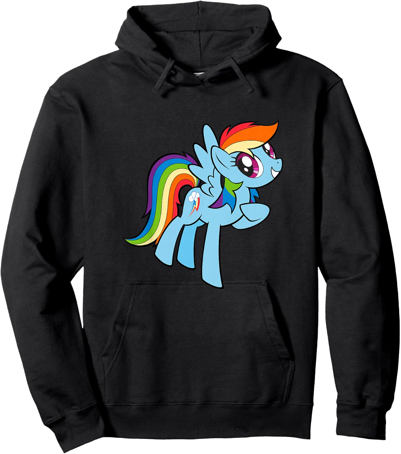 My Little Pony: Friendship is Magic Adorable Rainbow Dash Hoodie - Hoodie | Black