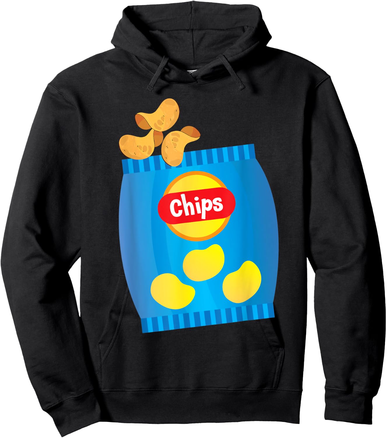 Bag Of Chips Funny Halloween Costume Hoodie - Hoodie | Black