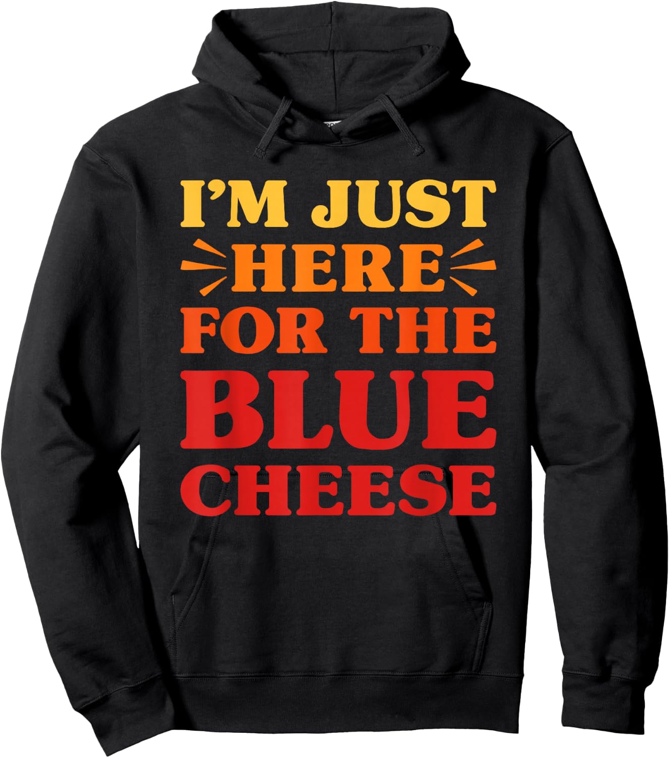 Blue Cheese I Love Blue Cheese Funny Food Lover Hoodie - Hoodie | Black