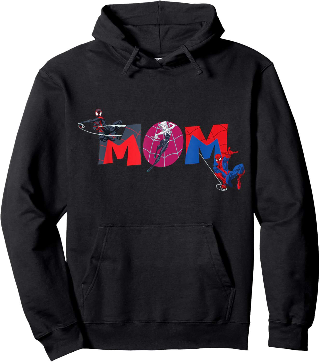 Marvel Spider-Man Trio Mom Mother's Day Family Trip Birthday Hoodie - Hoodie | Black