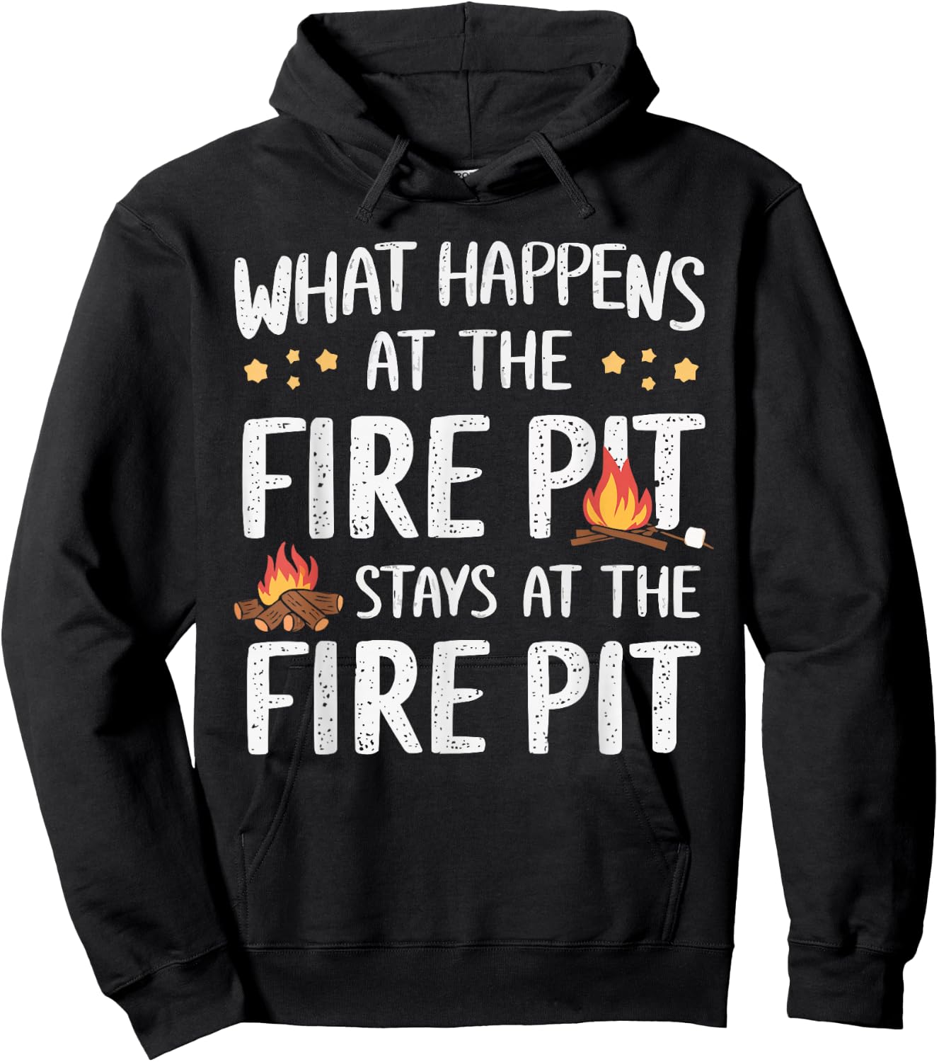 Firepit Outdoor Camp Fire Pit Camping Campfire Hoodie - Hoodie | Black