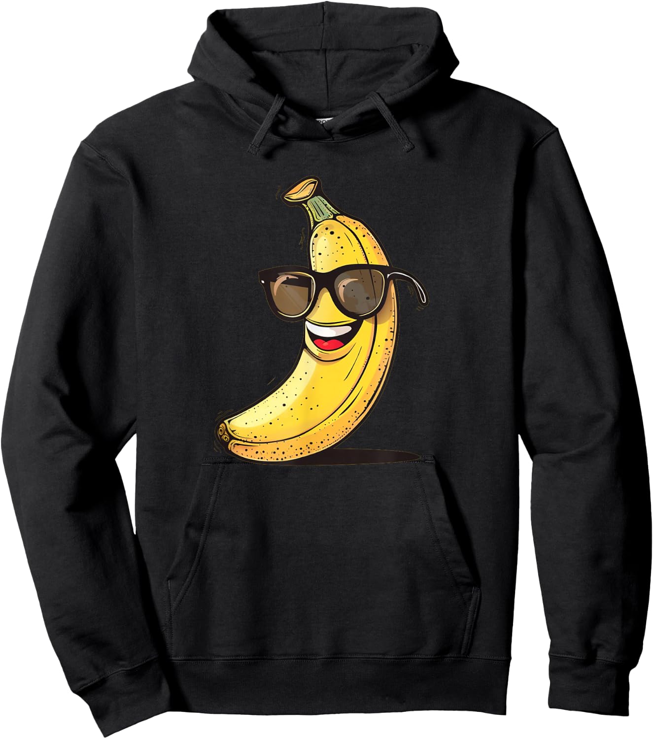 Fruity Banana Sunglasses Costume for Adults and Kids Hoodie - Hoodie | Black