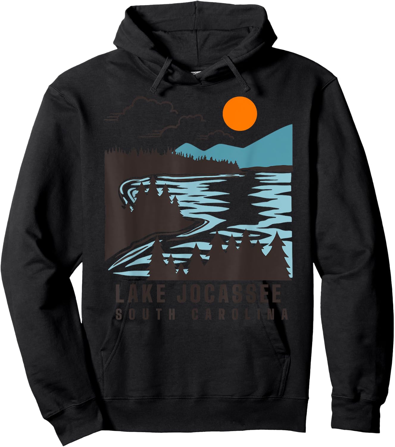 Lake Jocassee South Carolina Summer Lake Life Boating Men Women Kids Hoodie - Hoodie | Black