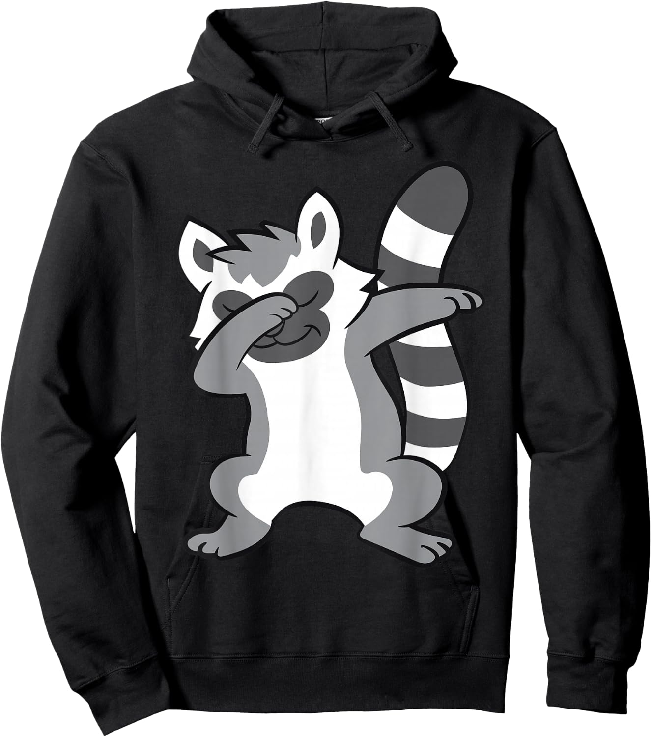 Dabbing Lemur Cute Ring-Tailed Lemur Hoodie - Hoodie | Black