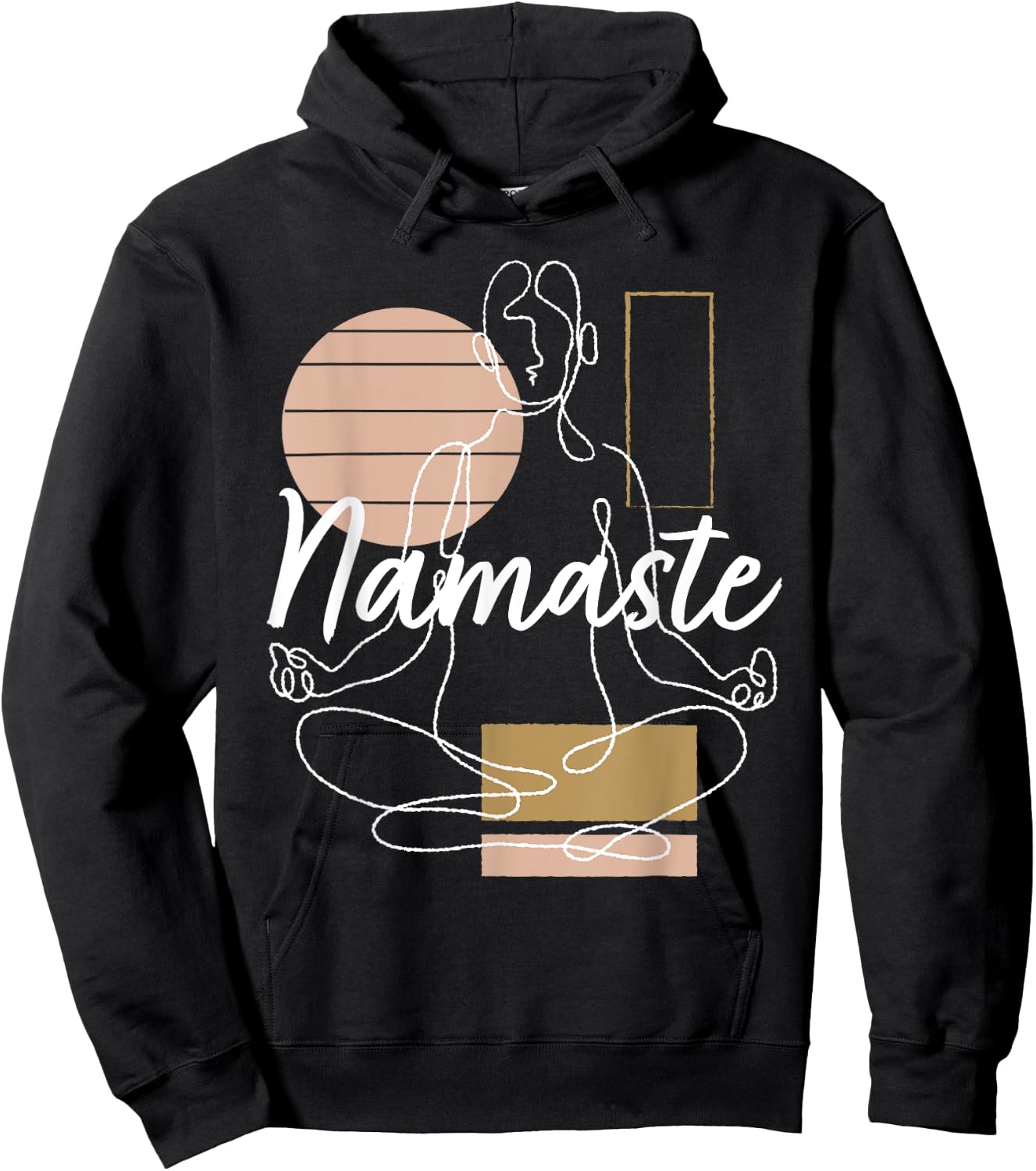 Namaste Girl Yoga Woman Yoga Meditation Yoga Hoodie - Hoodie | Black