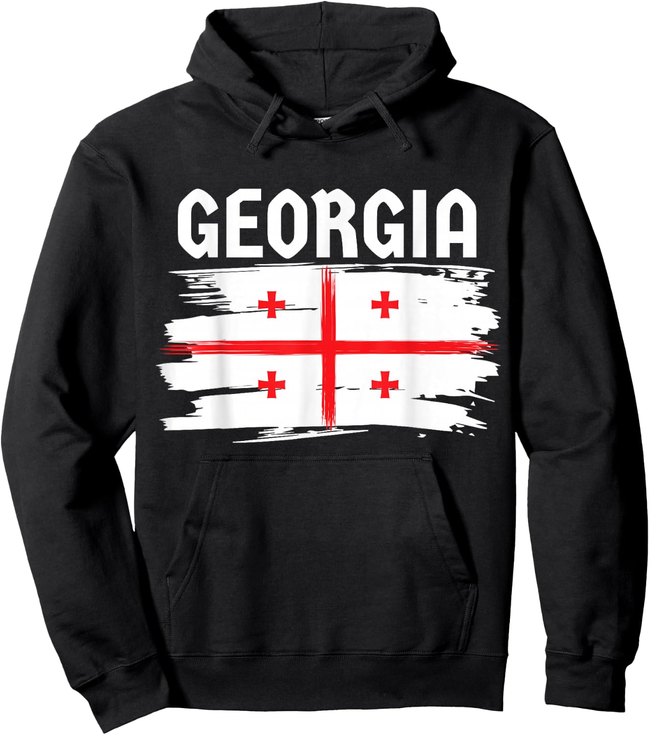 Georgia Country Flag, Georgian Hoodie - Hoodie | Black