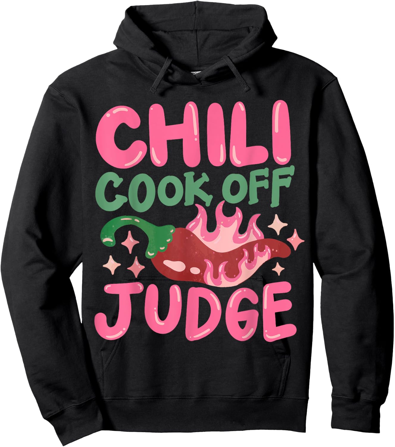 Chili Cook Off Judge Red Chili Hoodie - Hoodie | Black