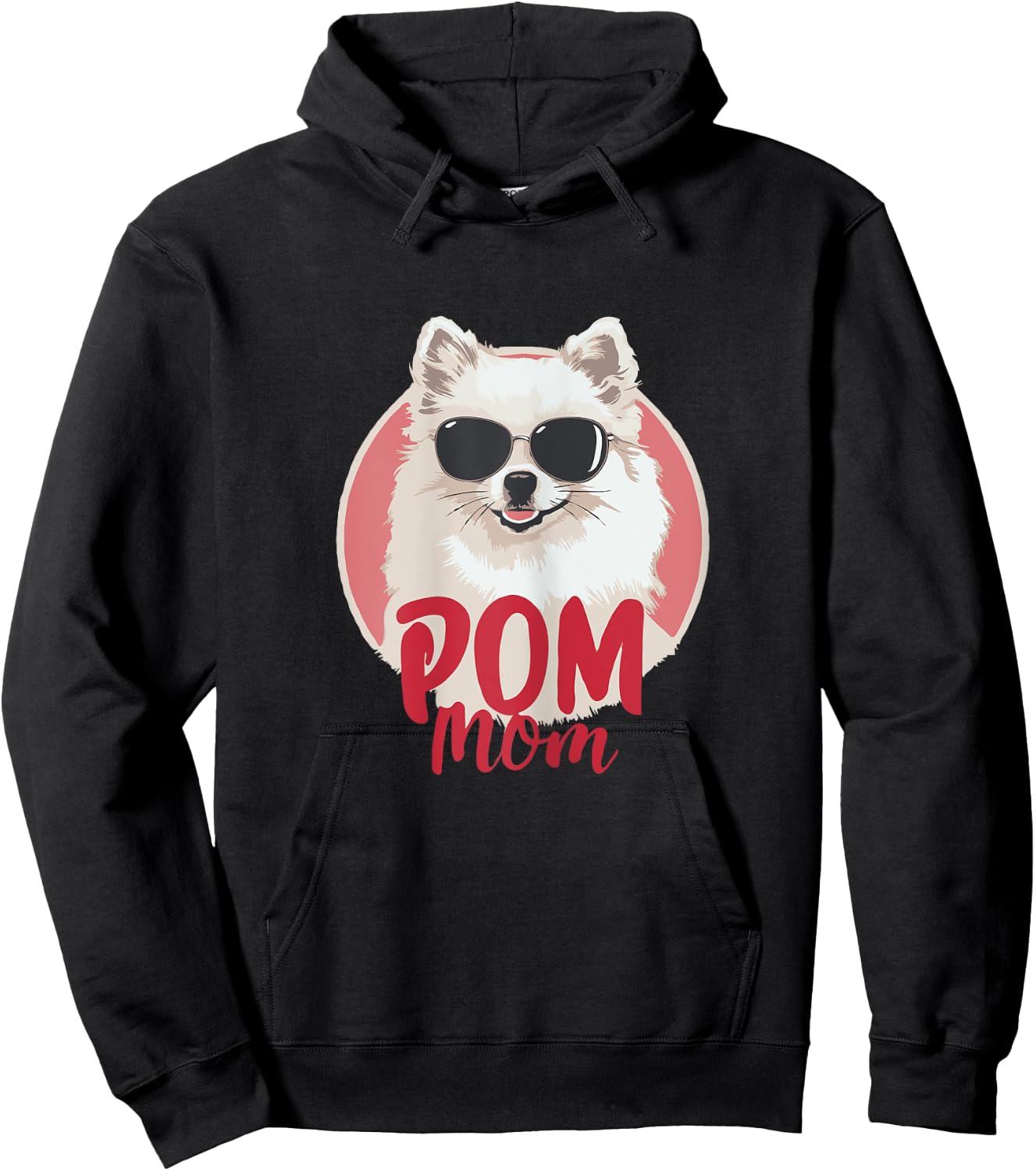 POM MOM | Dog owner Pomeranian gift dogs funny Hoodie - Hoodie | Black