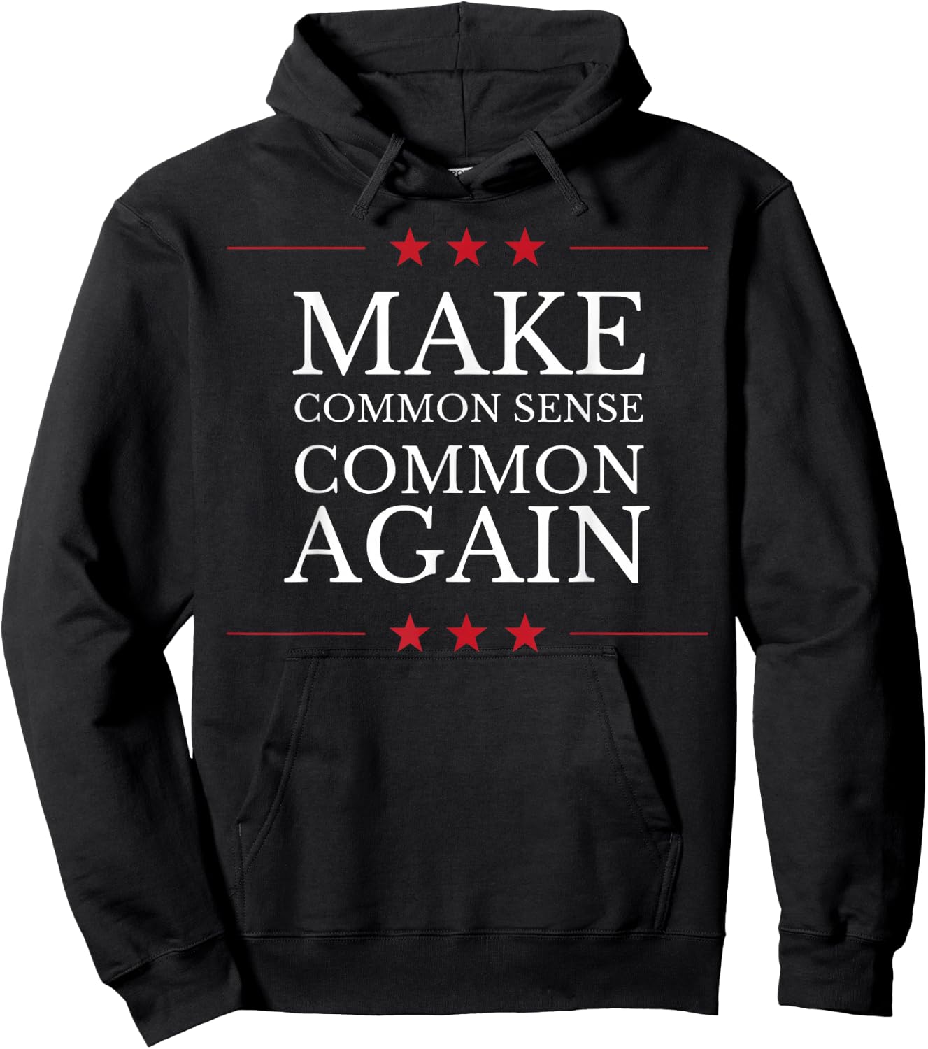 Make Common Sense Common Again Hoodie - Hoodie | Black