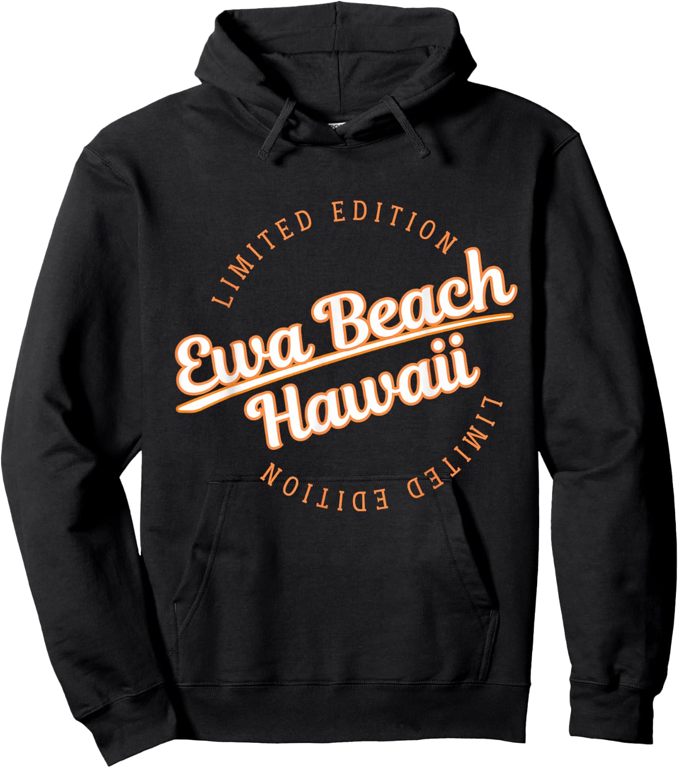 Retro Athletic Ewa Beach HI Apparel Hoodie - Hoodie | Black