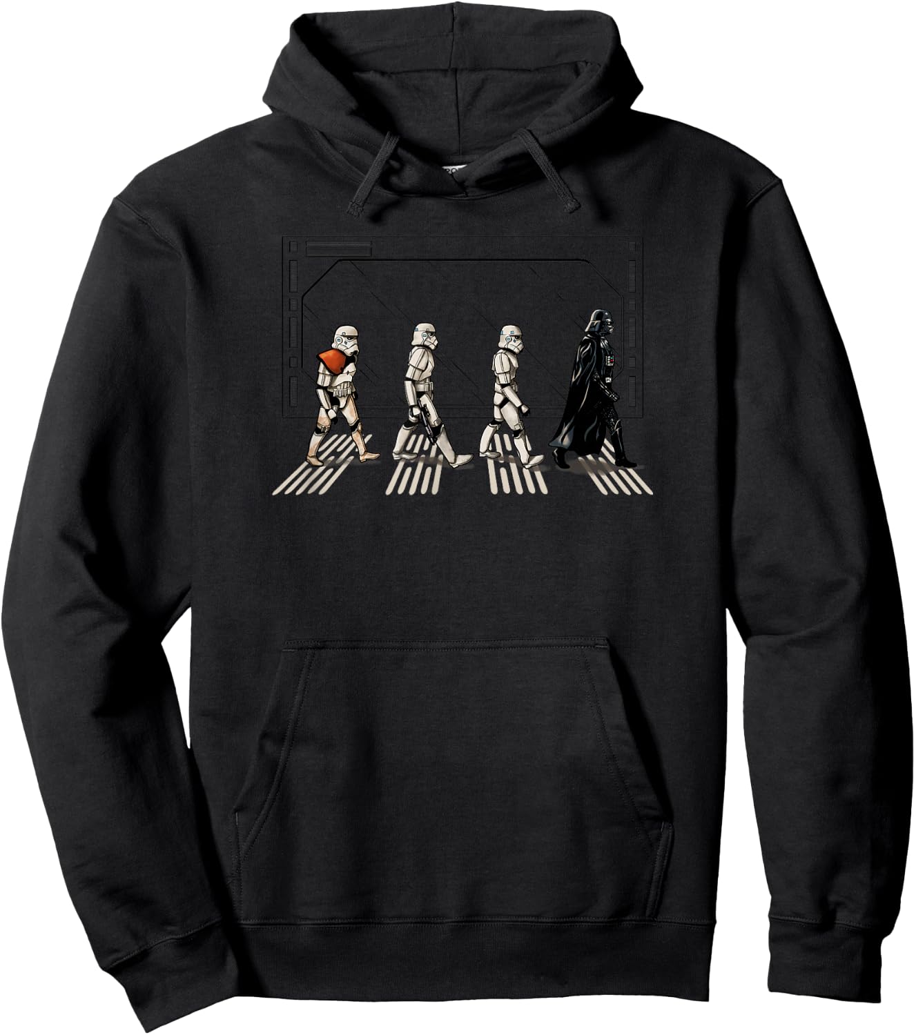Star Wars Classic Darth Vader & Stormtroopers Abbey Road V3 Hoodie - Hoodie | Black