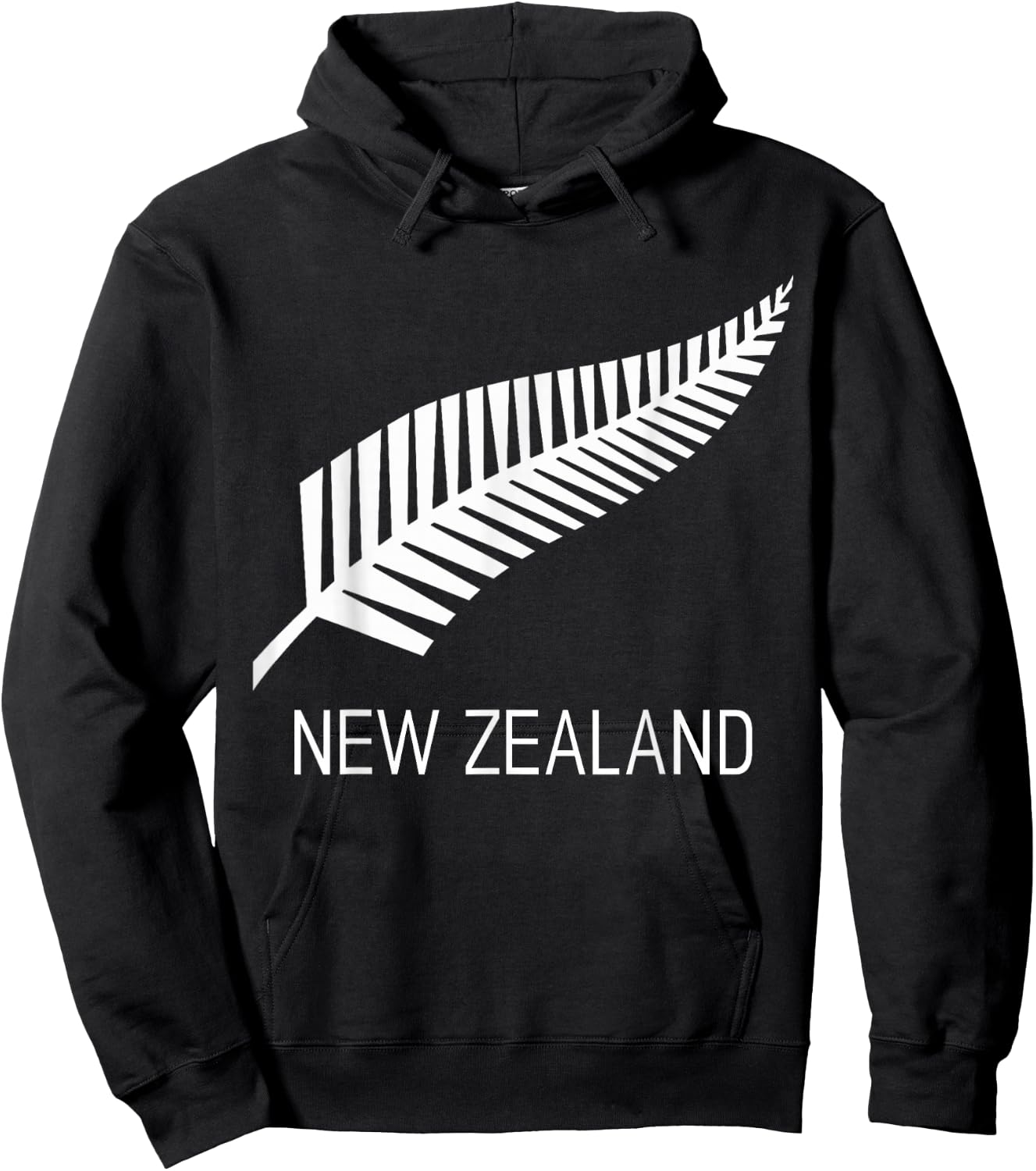 Black New Zealand Fern Shirt Black Proud Kiwi NZ Rugby Hoodie - Hoodie | Black