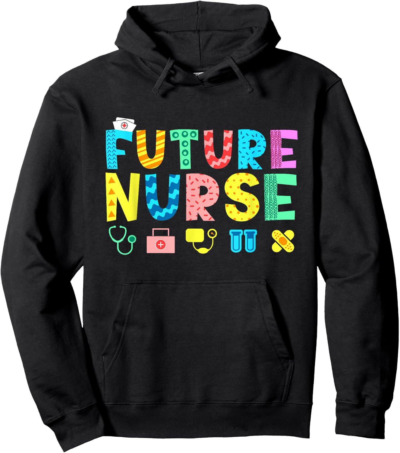 Future Nurse Kid's Career Hoodie - Hoodie | Black