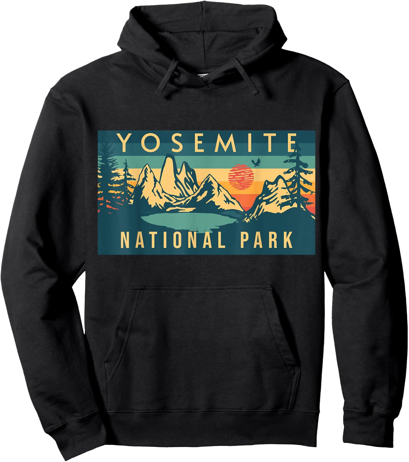 Yosemite National Park Hoodie - Hoodie | Black