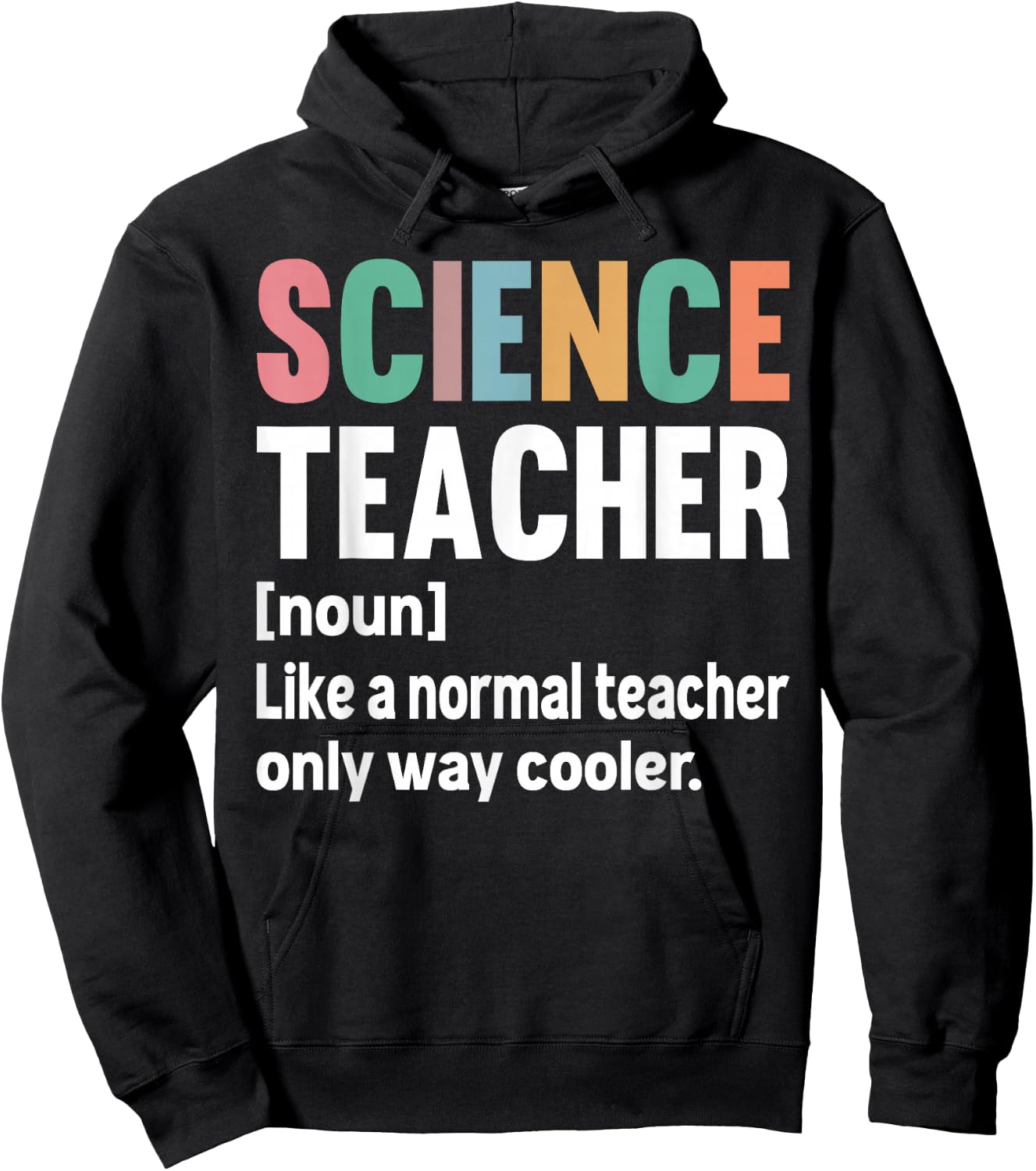 Funny Science Teacher Definition & Men Hoodie - Hoodie | Black