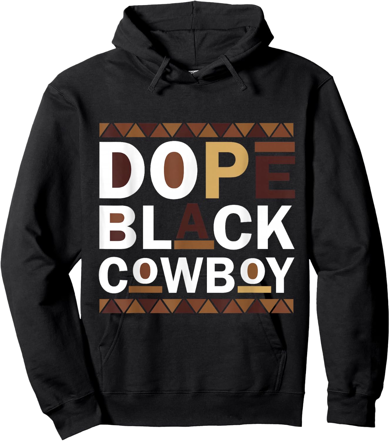 Dope Black Cowboy Retro Juneteenth Black History Hoodie - Hoodie | Black
