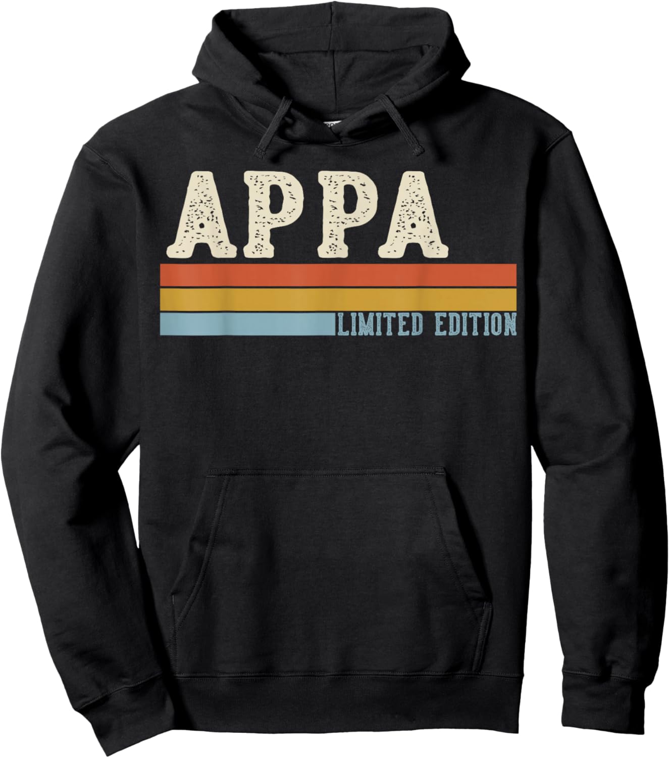 Appa Vintage Grandpa Fathers Day Retro Hoodie - Hoodie | Black