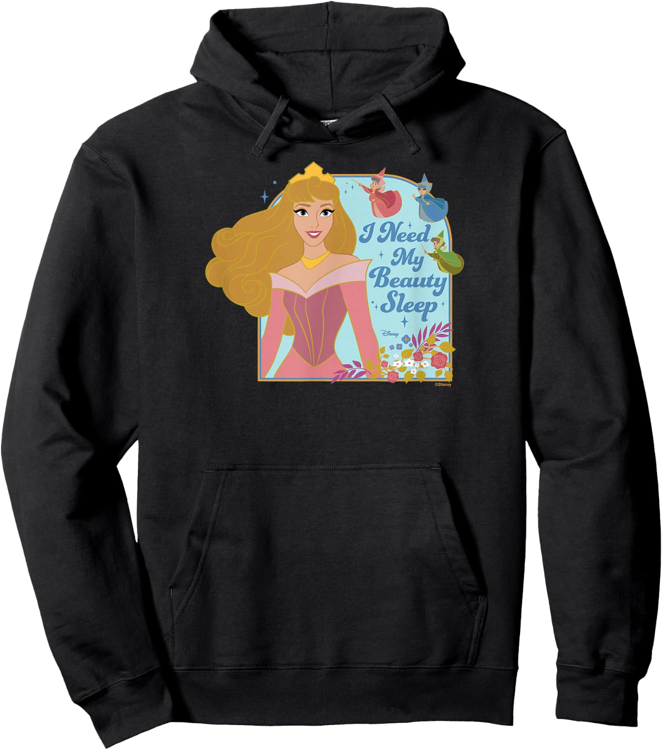 Disney Princess - Aurora Three Fairies Need My Beauty Sleep Hoodie - Hoodie | Black