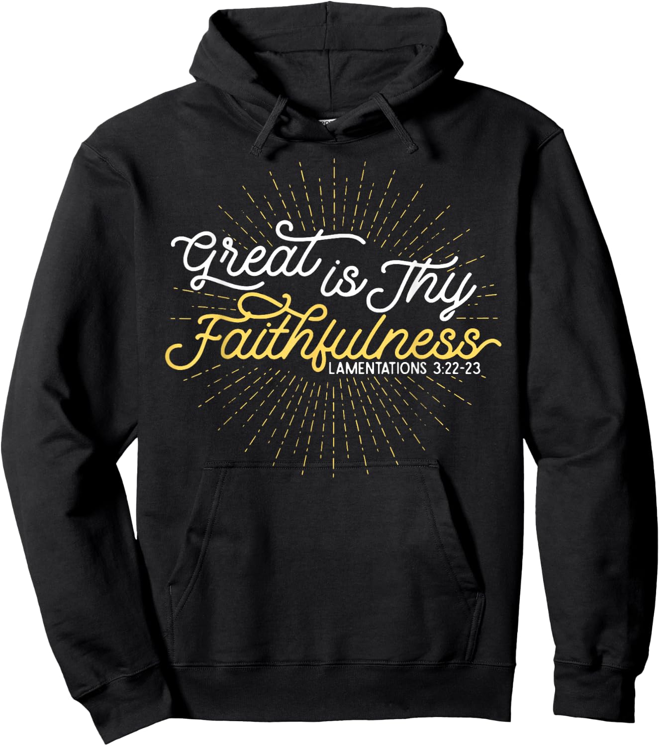 Great Is Thy Faithfulness Hoodie - Hoodie | Black