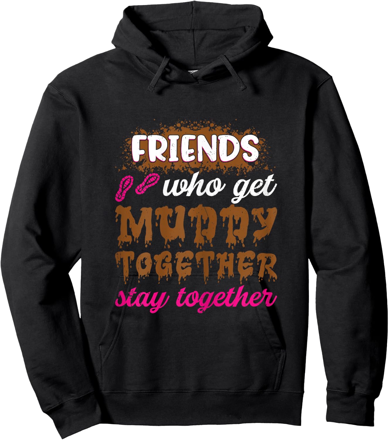 Mud girl run Hoodie - Hoodie | Black