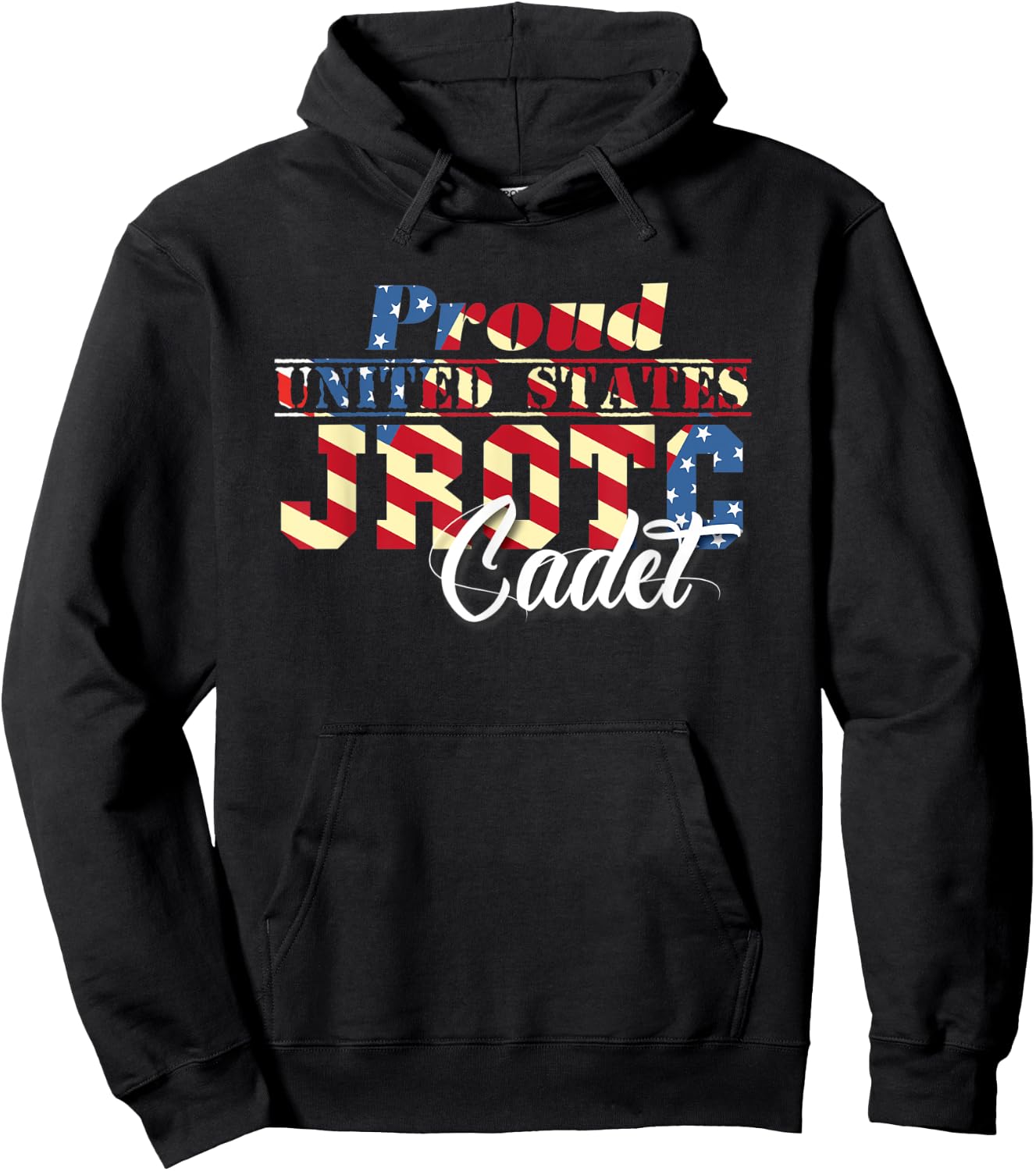 Proud United States Junior ROTC Cadet Shirt JROTC Members Hoodie - Hoodie | Black