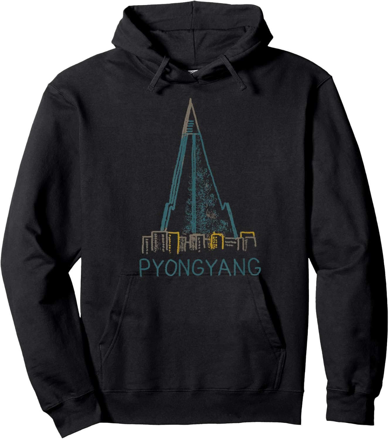 Ryugyong Hotel North Korea Pyongyang T shirt Hoodie - Hoodie | Black
