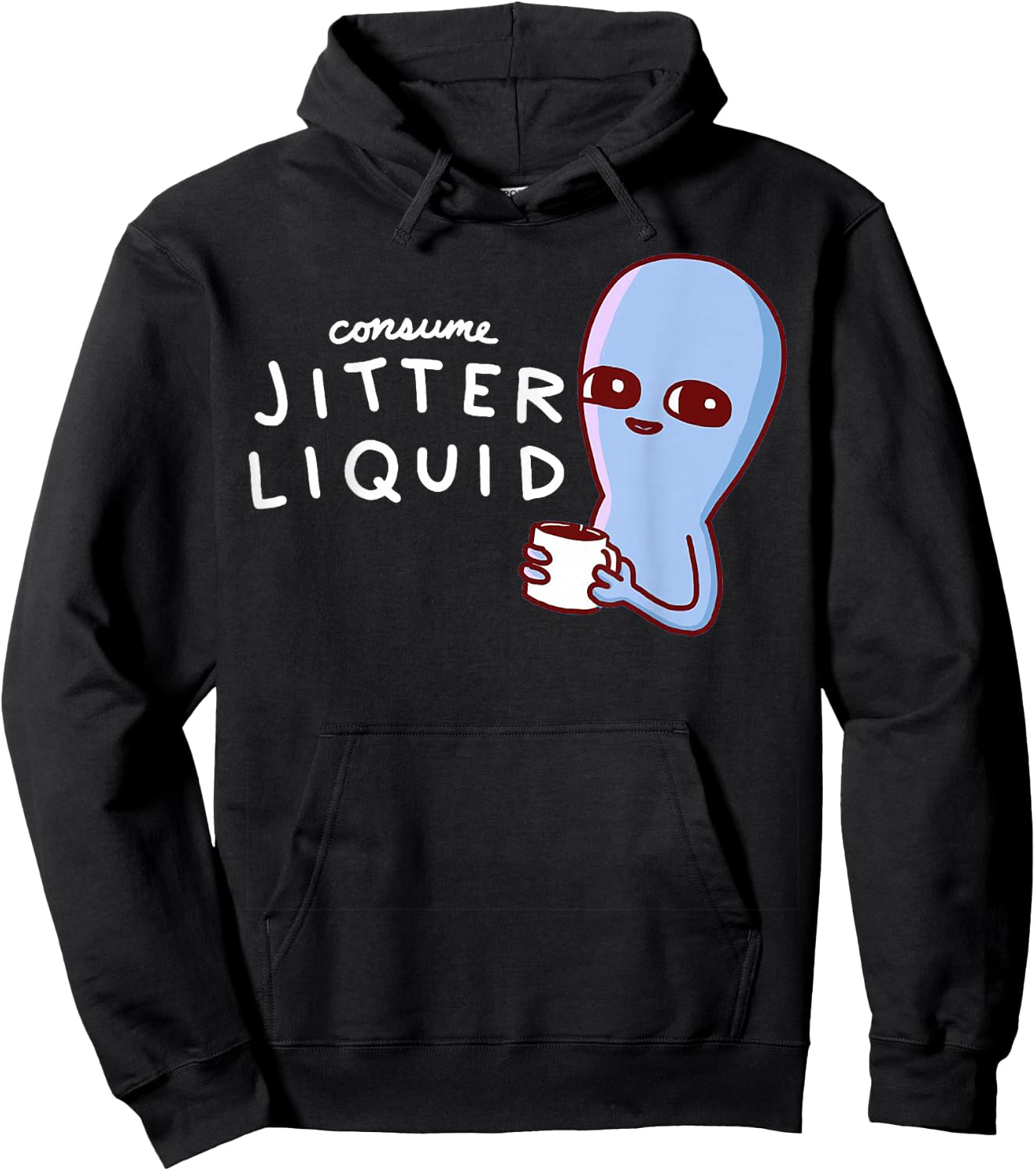 Consume Jitter Liquid Allien Hoodie - Hoodie | Black