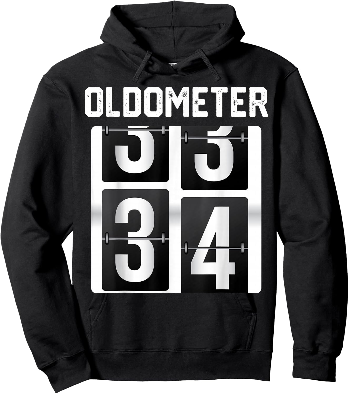 Oldometer 34 years old funny 34th Birthday Party Bday Hoodie - Hoodie | Black