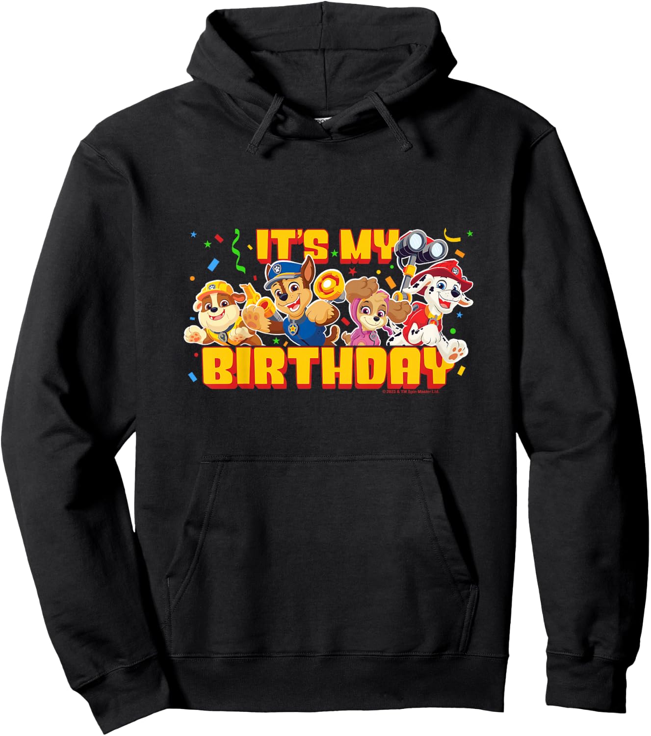 PAW Patrol Birthday It's My Birthday Cute Group Logo Hoodie - Hoodie | Black