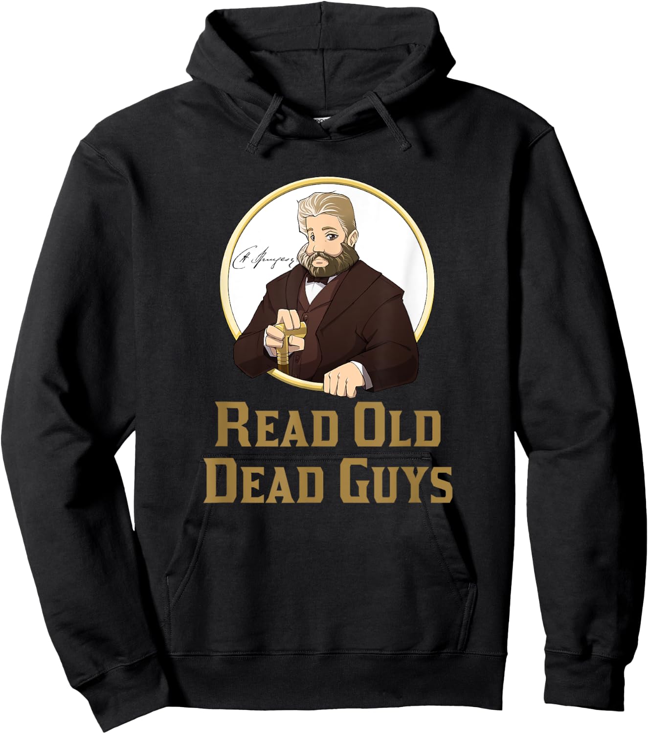 Read Old Dead Guys - funny C. H. Spurgeon bookworm Hoodie - Hoodie | Black