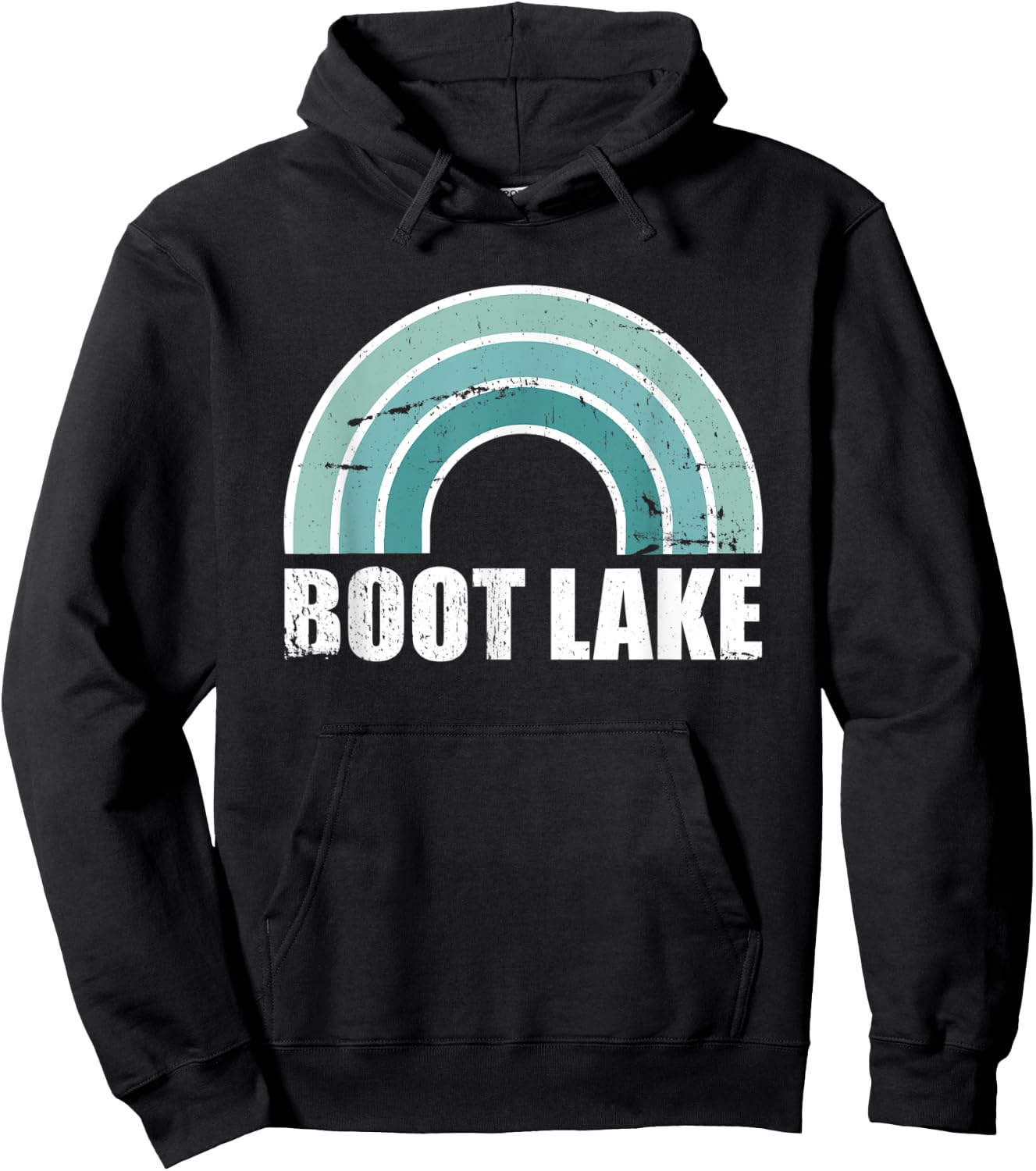 Boot Lake Wisconsin Family Vacation Hoodie - Hoodie | Black